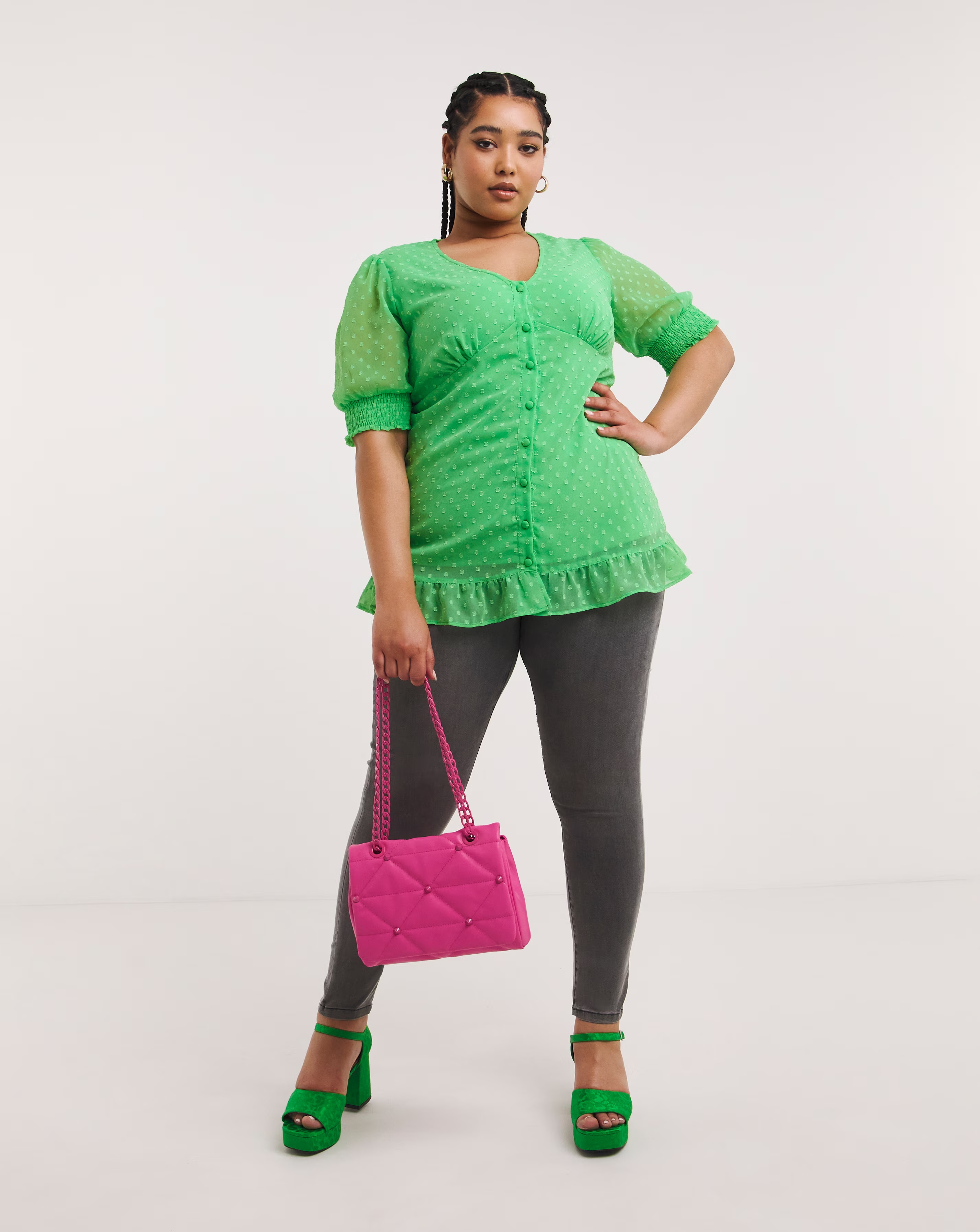 1430-green-dobby-button-through-blouse-with-frill-detailing-1.webp