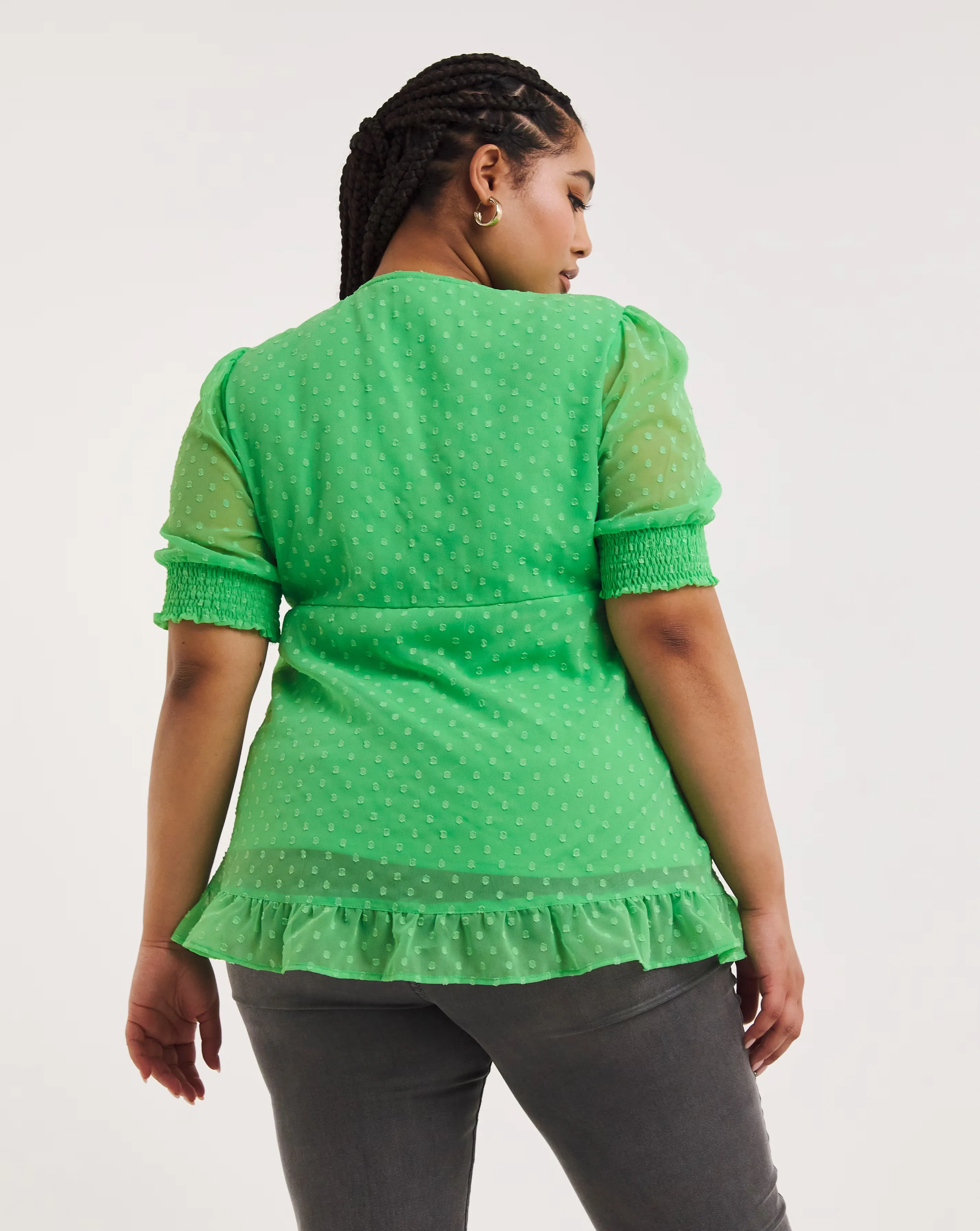 1430-green-dobby-button-through-blouse-with-frill-detailing-1.webp