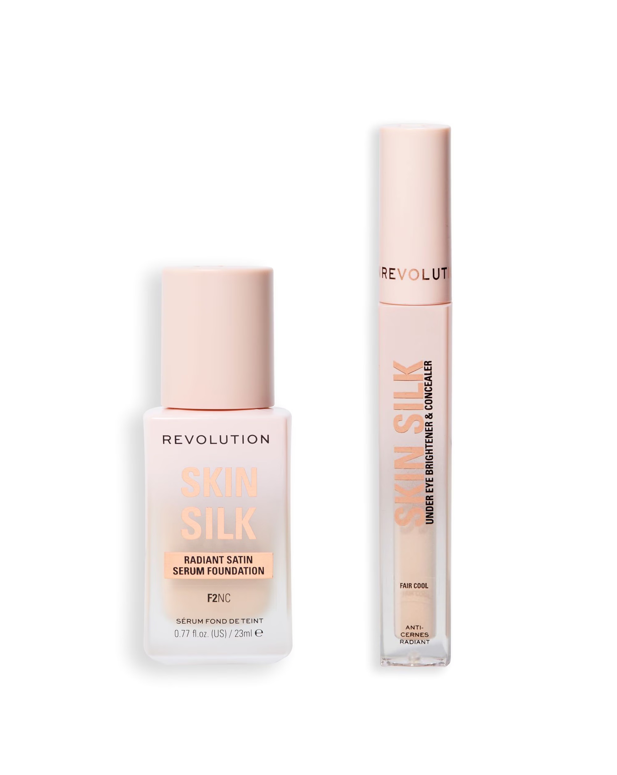 Revolution Skin Silk Radiant Skin Foundation 2 & Concealer Fair Cool Duo