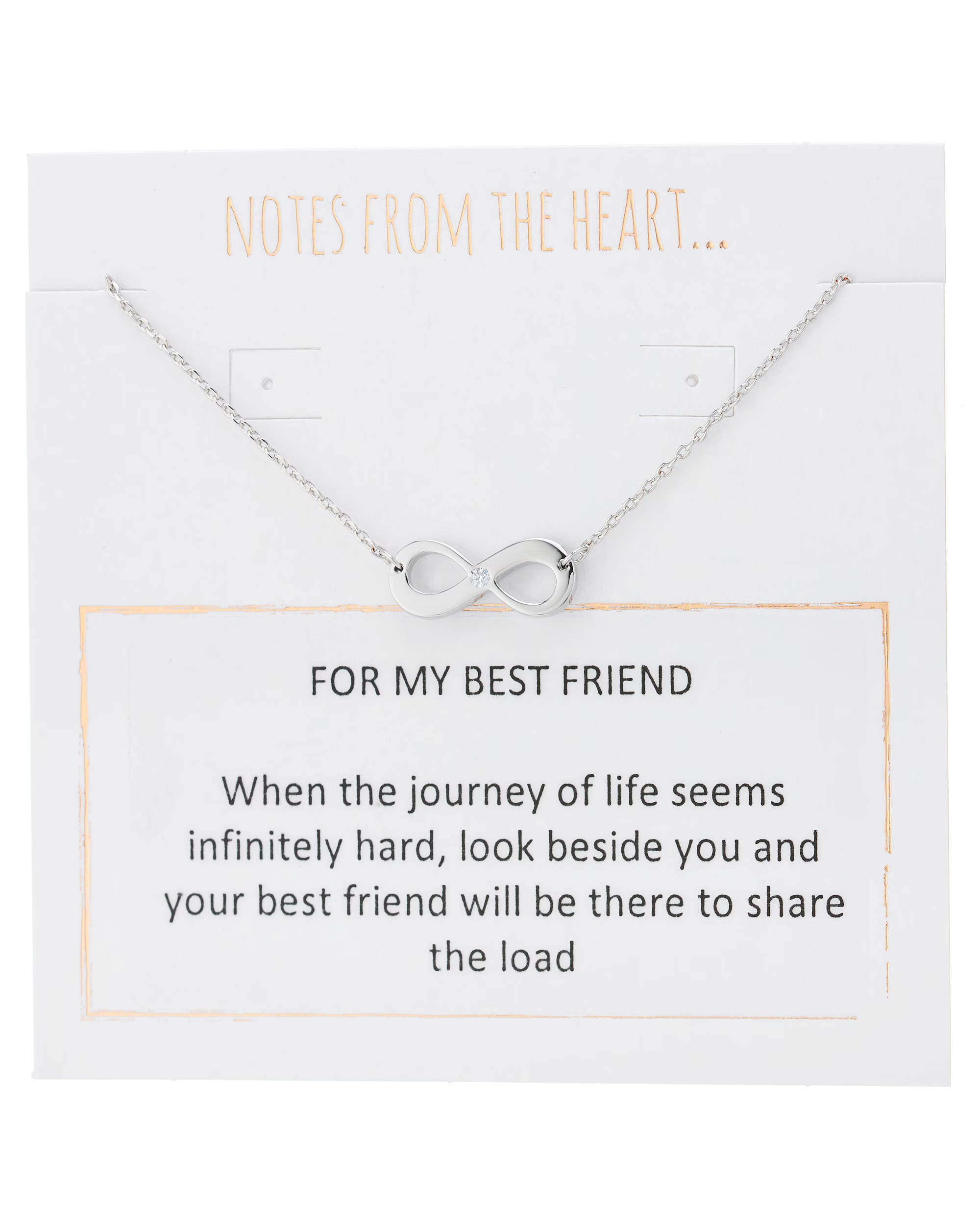 Notes From the Heart For My Best Friend Infinity  Necklet