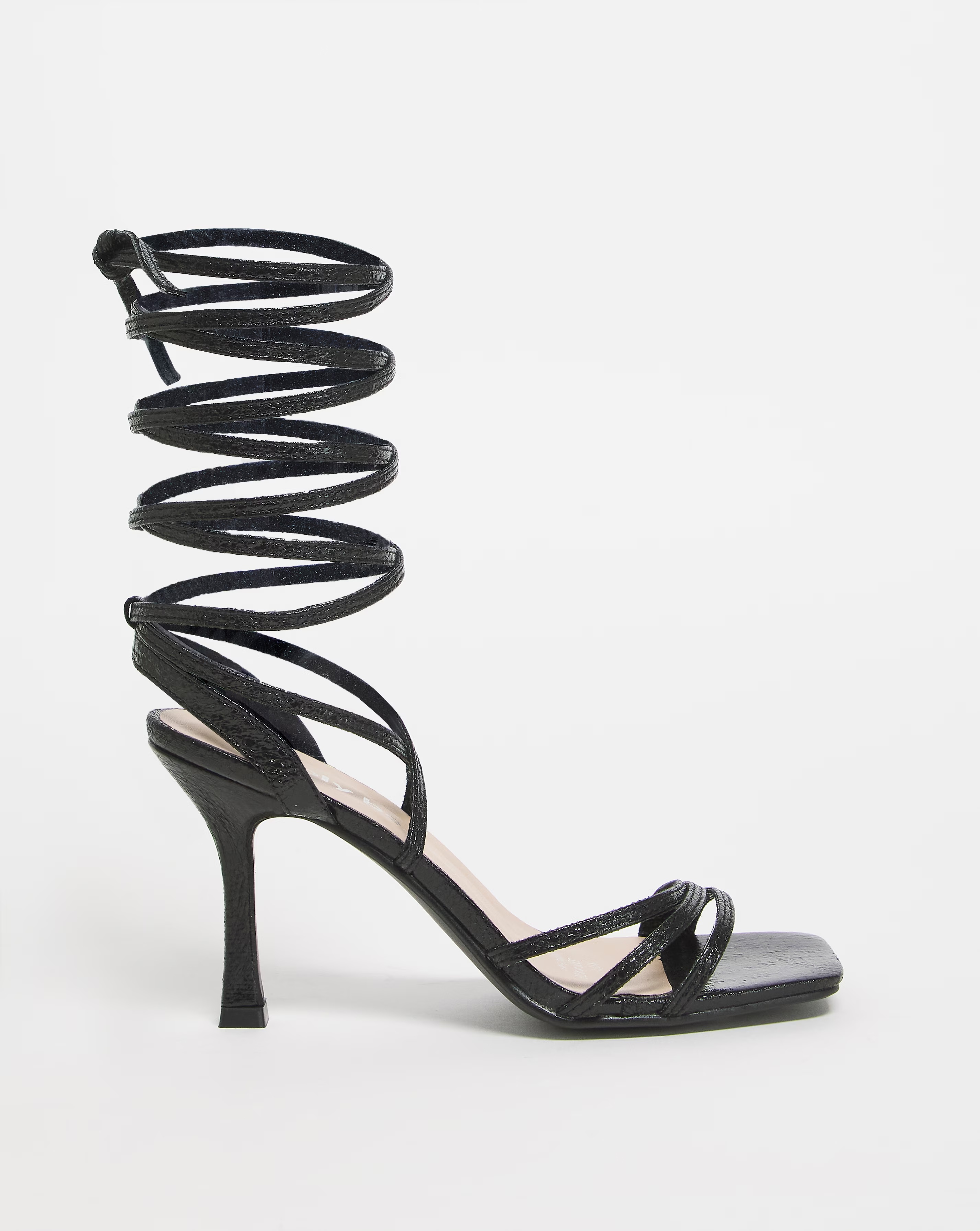 Soria Ankle Tie Heeled Sandals - Extra Wide Fit (EEE)