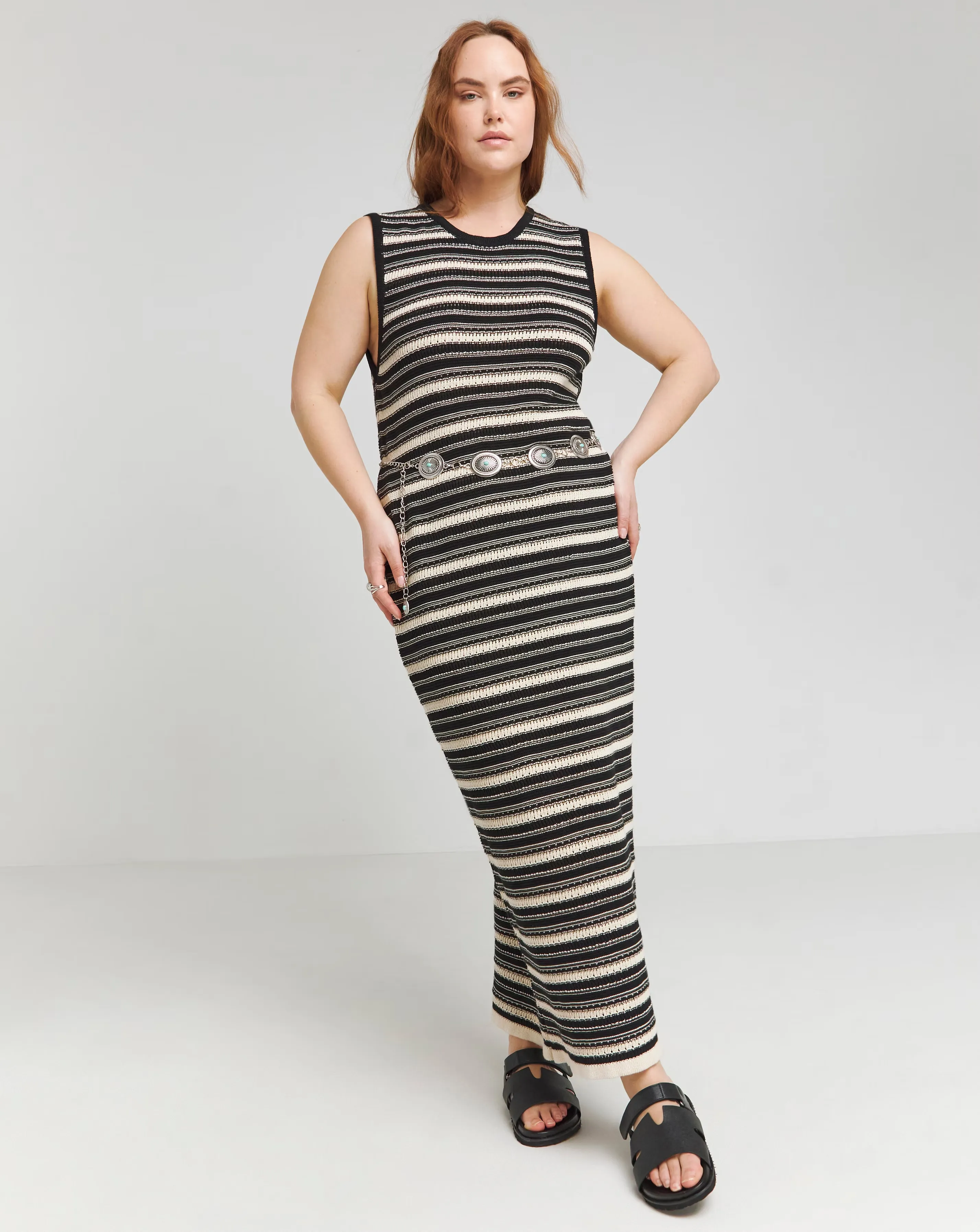 Nobody's Child Textured Knitted Striped Midi Dress 1 150803-nobody-x27-s-child-textured-knitted-striped-midi-dress-1.webp