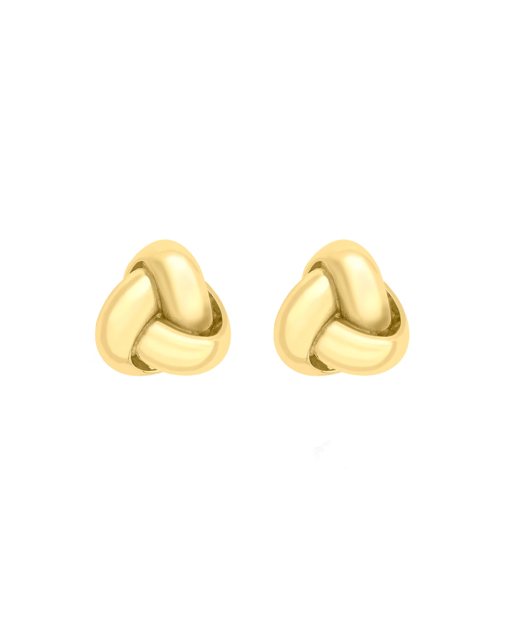 9ct Yellow Gold Knot Stud Earrings