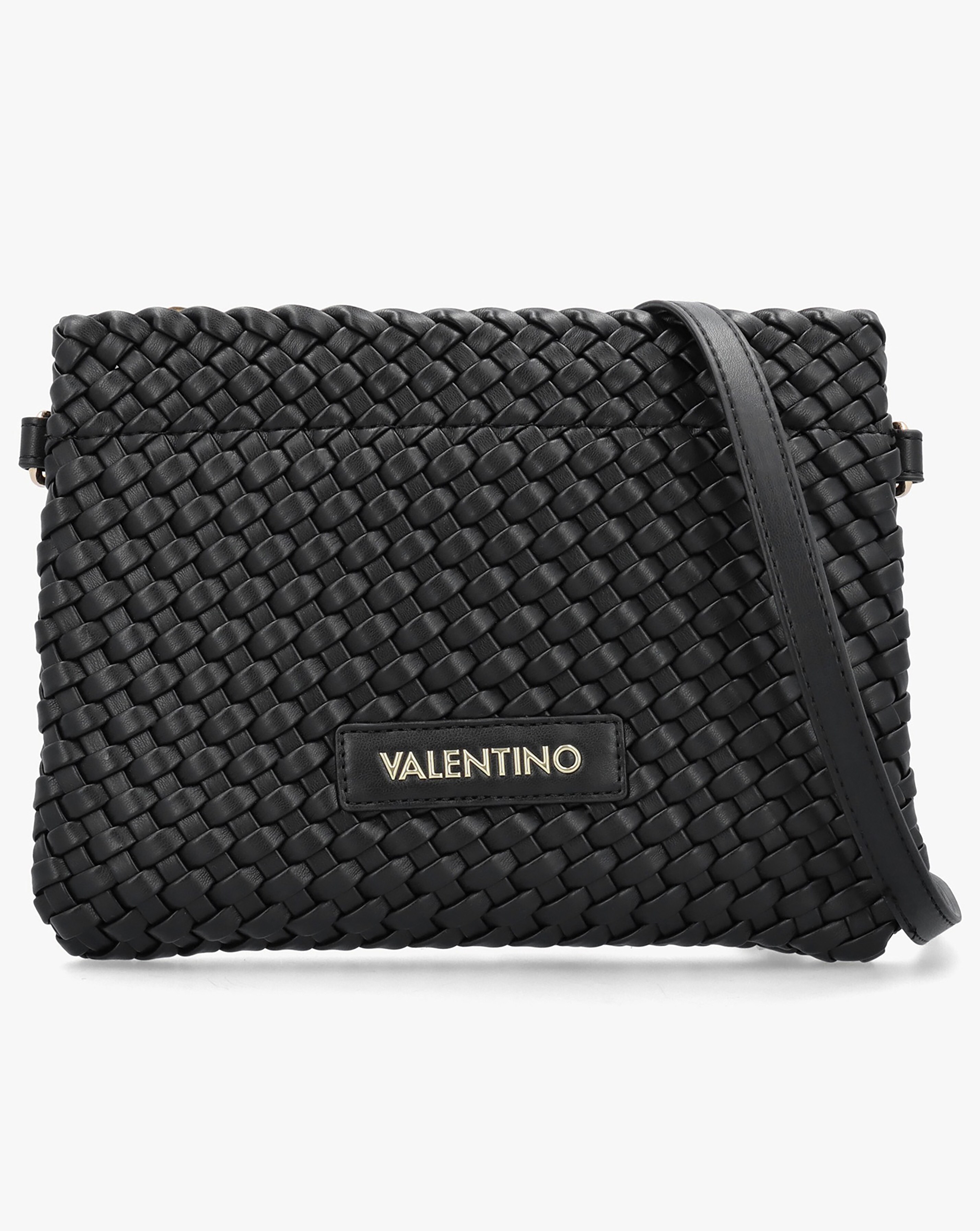 Valentino Bags Shantel Woven Black Shoulder Bag