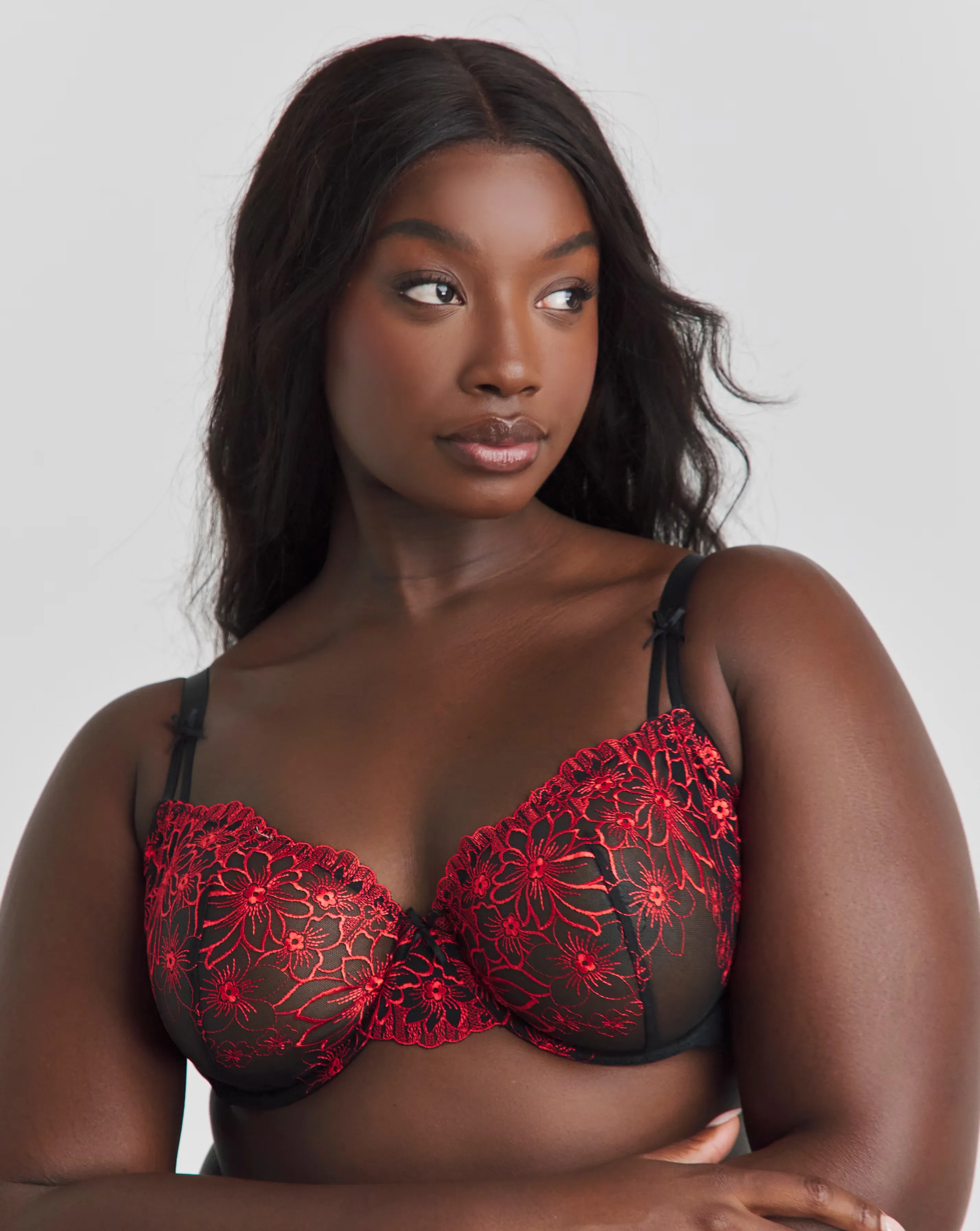 2 Pack Emily Everyday Embroidery Bras B-F