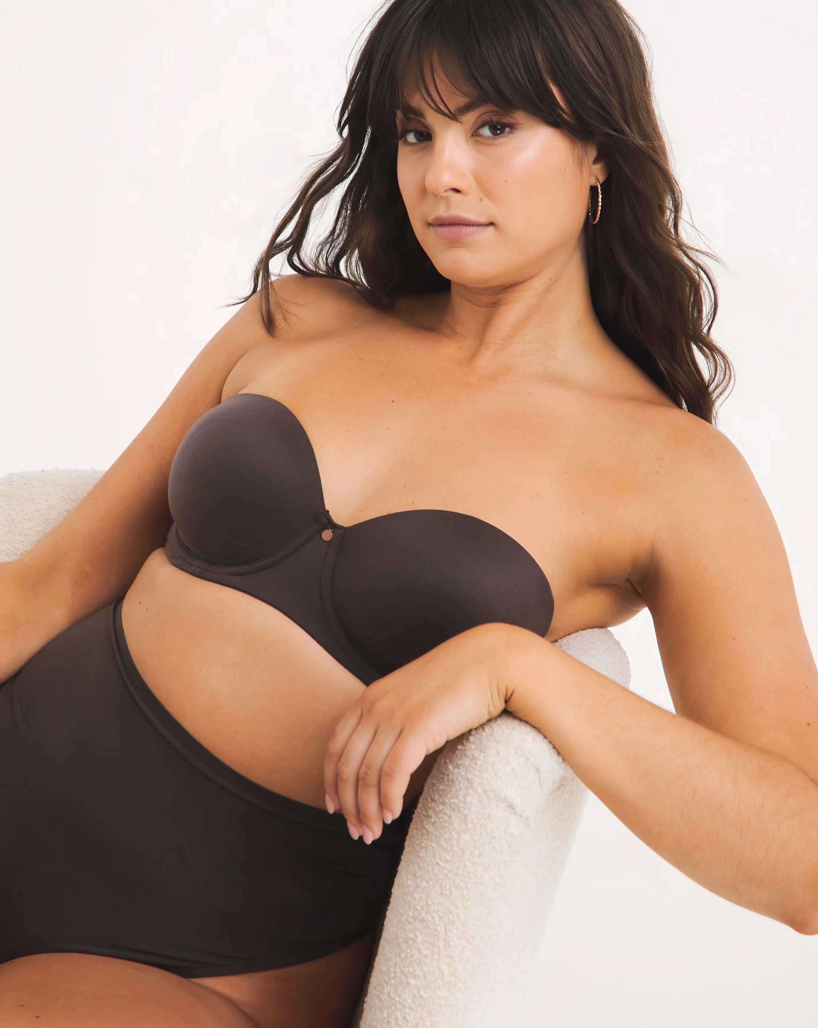 Figleaves Smoothing Multiway Underwired Balcony Bra (B-GG) Cafe
