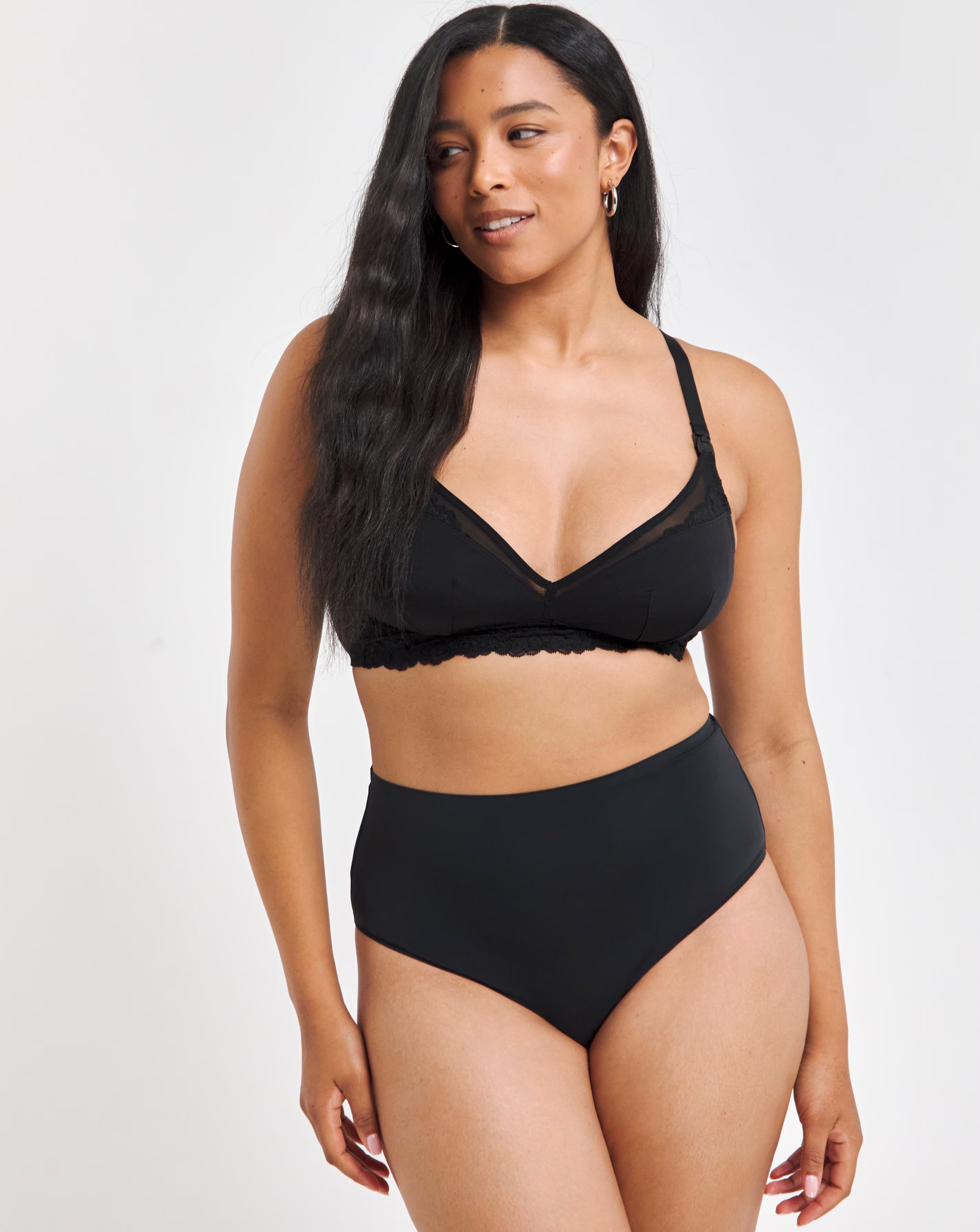 Figleaves Ella Mesh Insert Non Wired Nursing Bra (D-H) Black 1 156973-figleaves-ella-mesh-insert-non-wired-nursing-bra-d-h-black-1.jpg