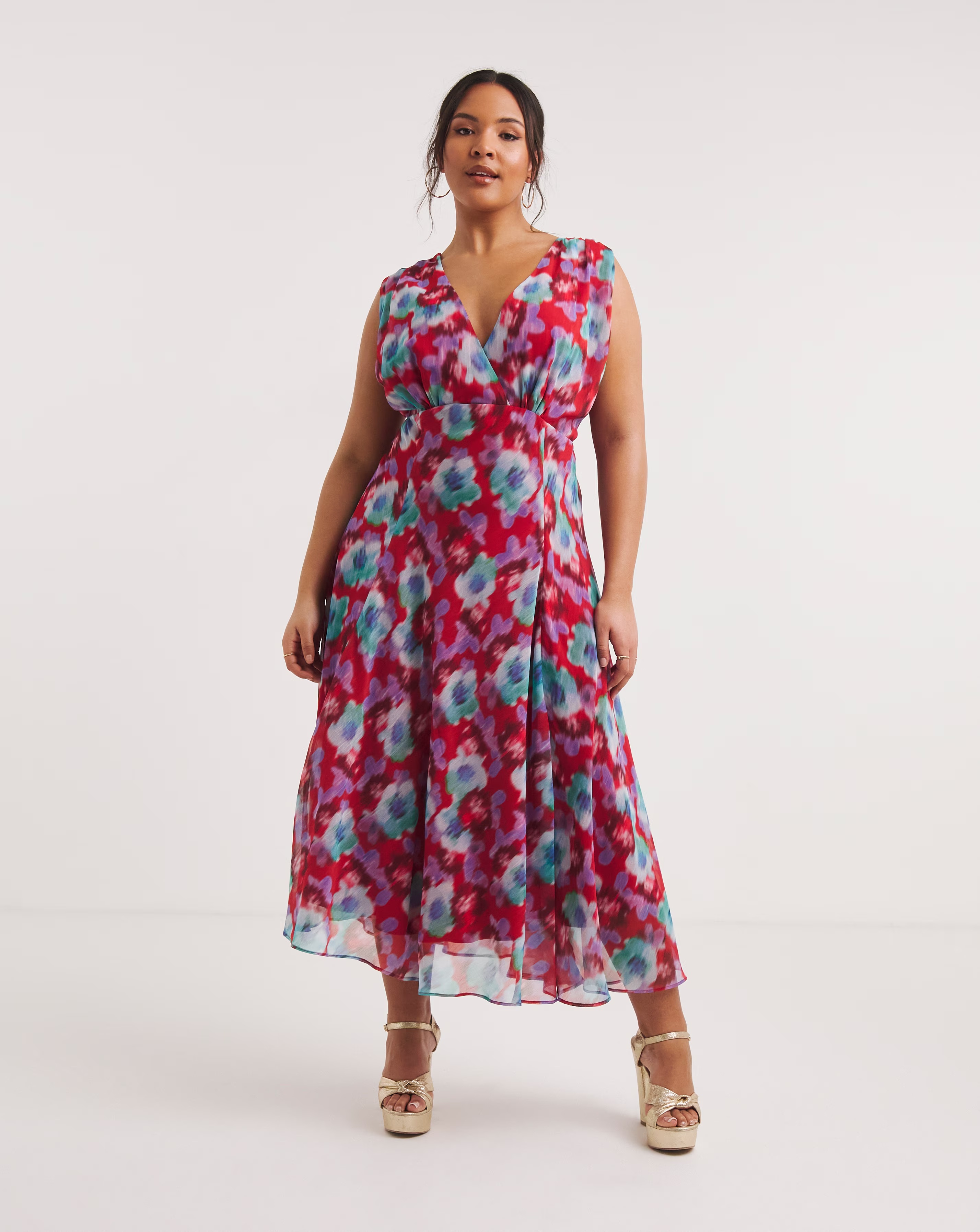 Hope & Ivy Ronia Floral Maxi Dress