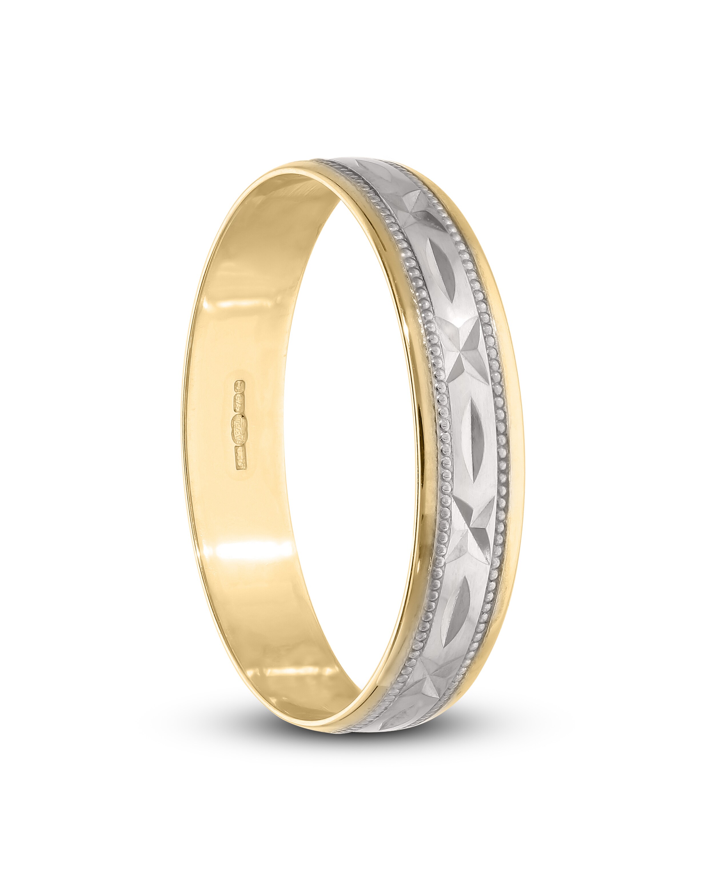 158063-9carat-two-colour-gold-diamond-cut-kiss-design-4mm-wedding-ring-1.jpg