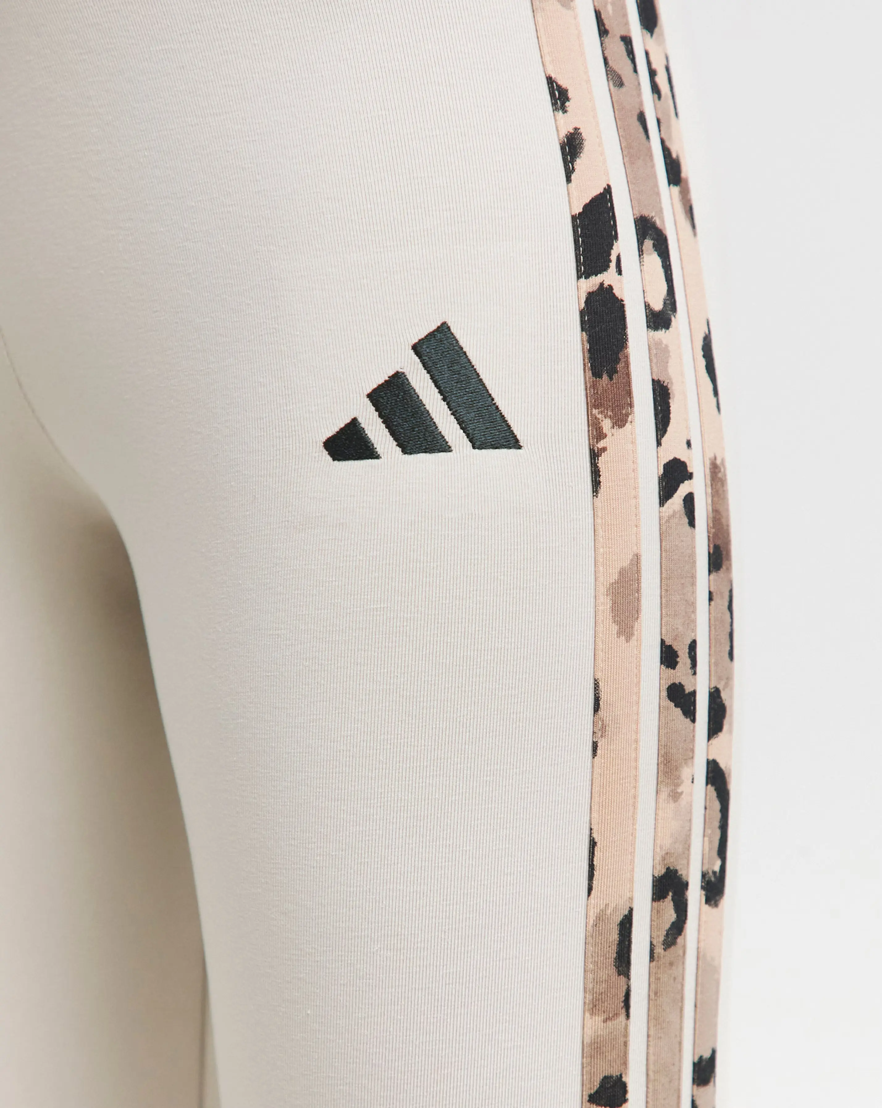 Adidas 3 Stripe Leopard Print Legging