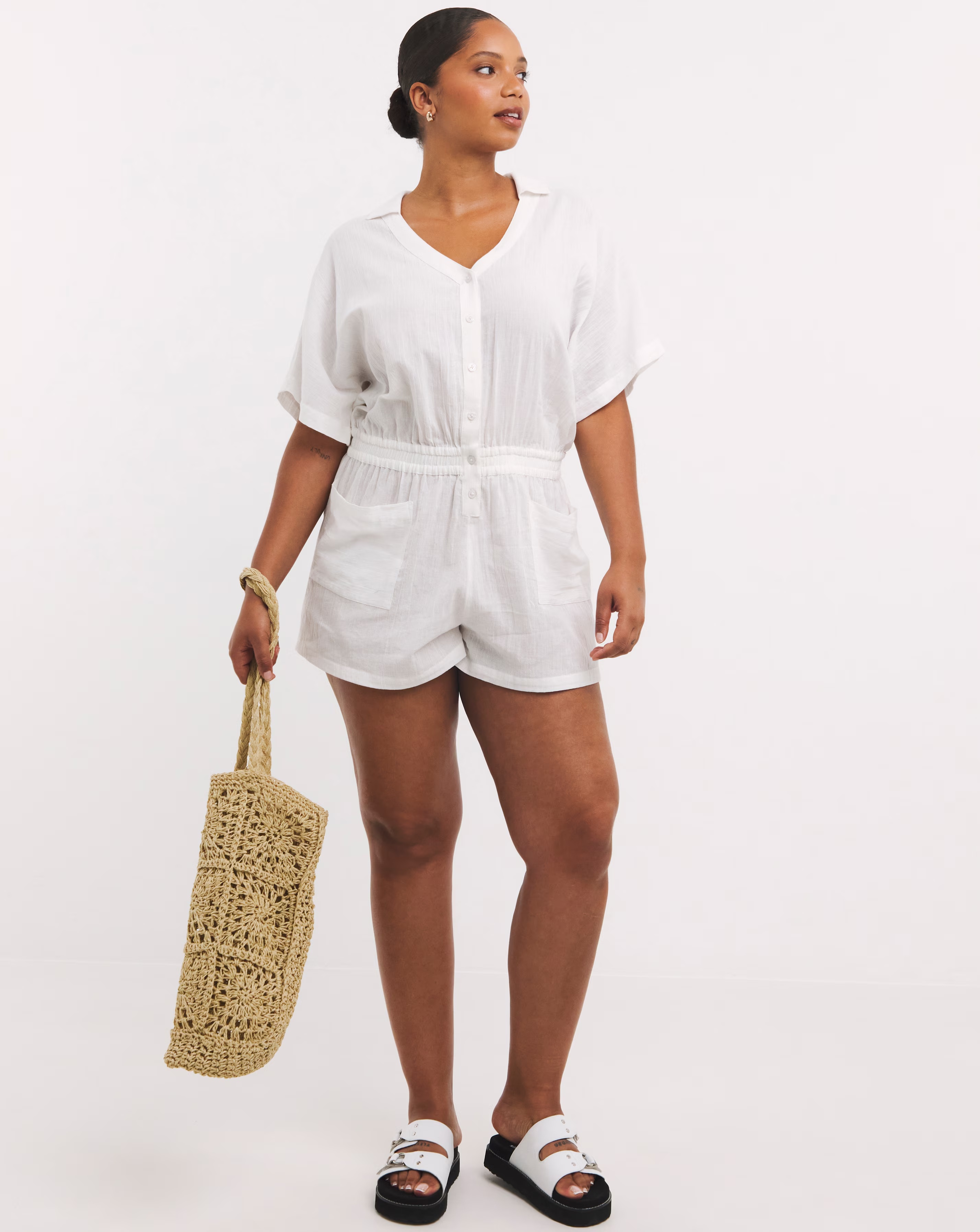 Beach to Beach Cheesecloth Beach Playsuit
