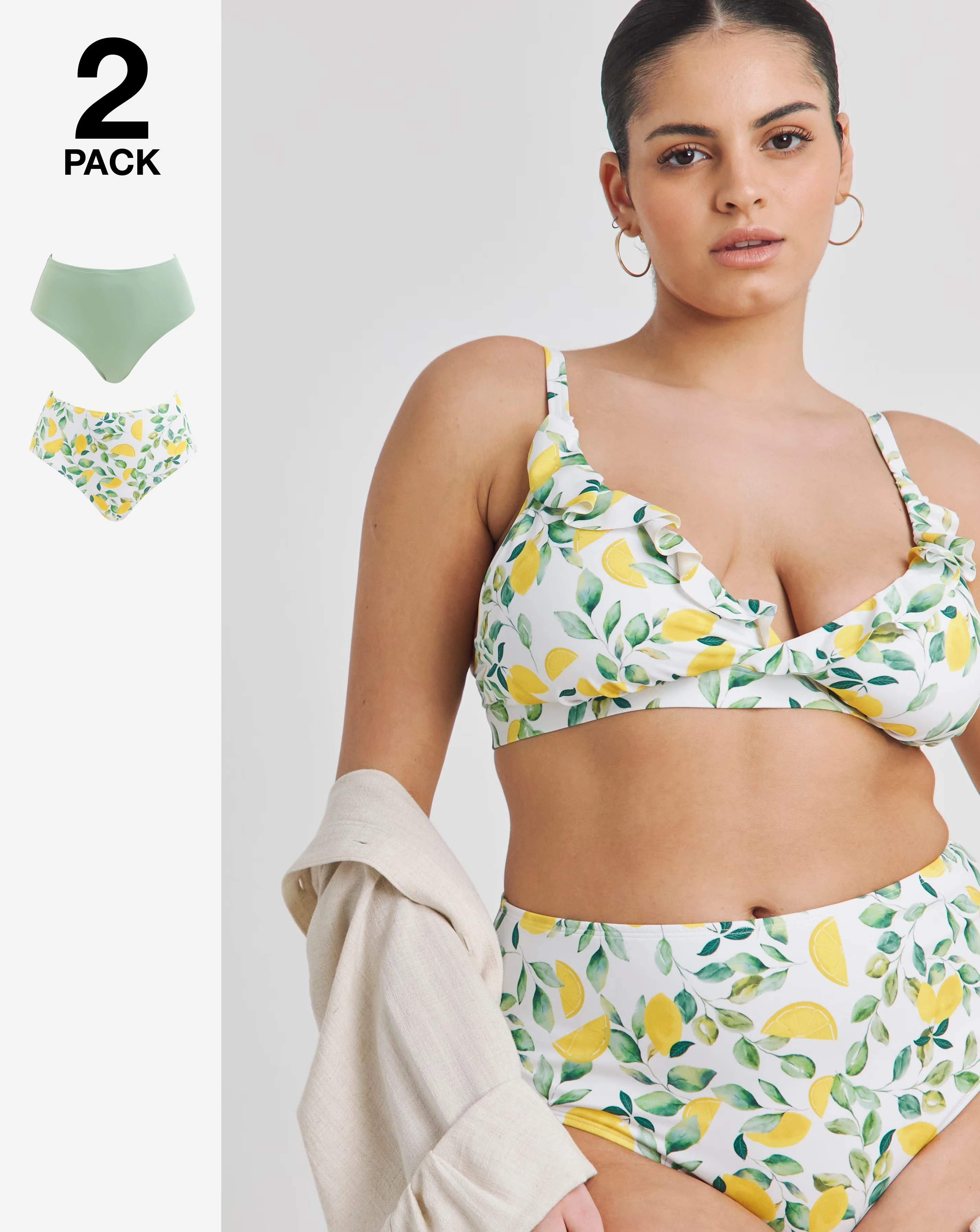 Simply Be Value (2 Pack) Bikini Bottoms