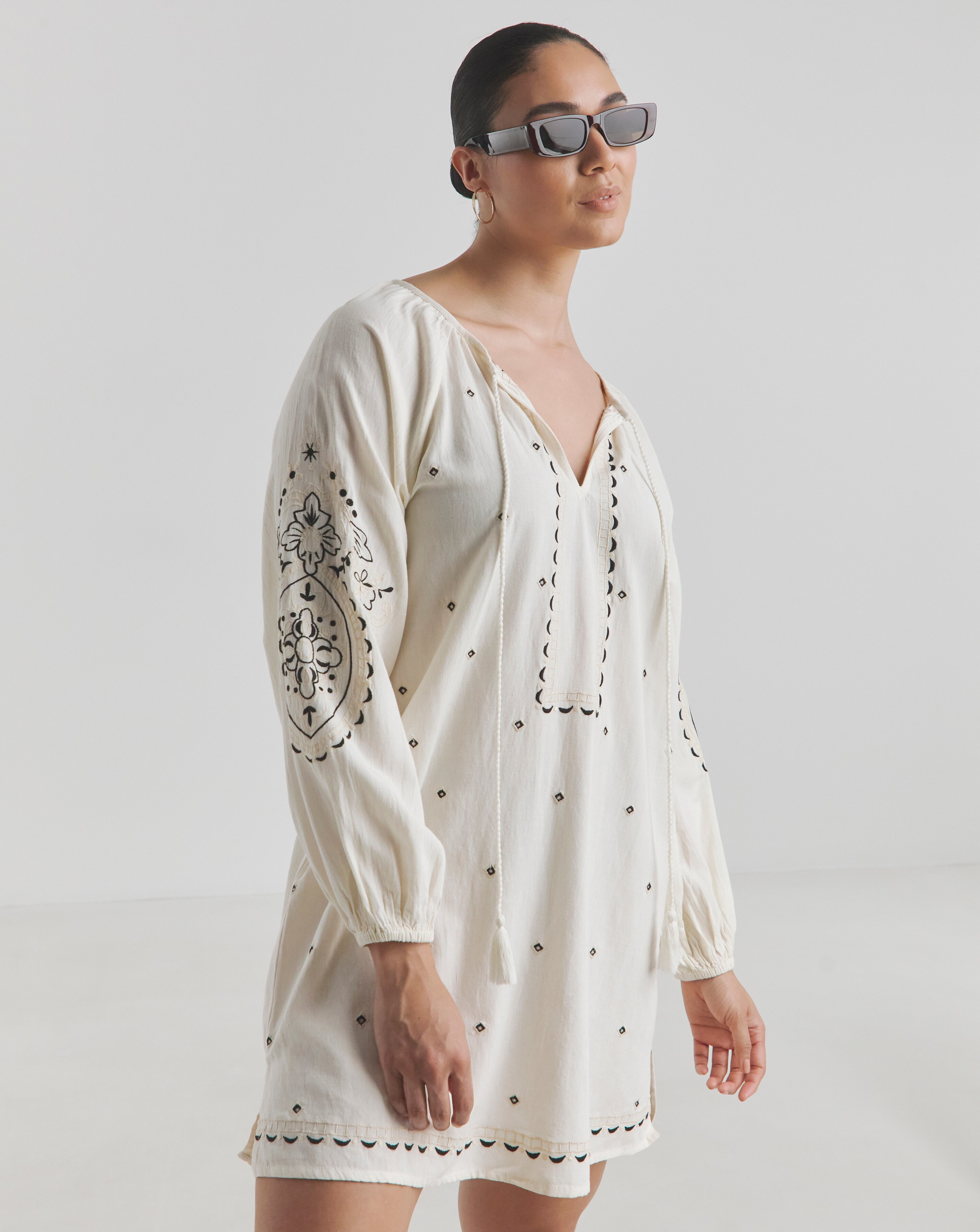 Figleaves Embroidered Beach Kaftan