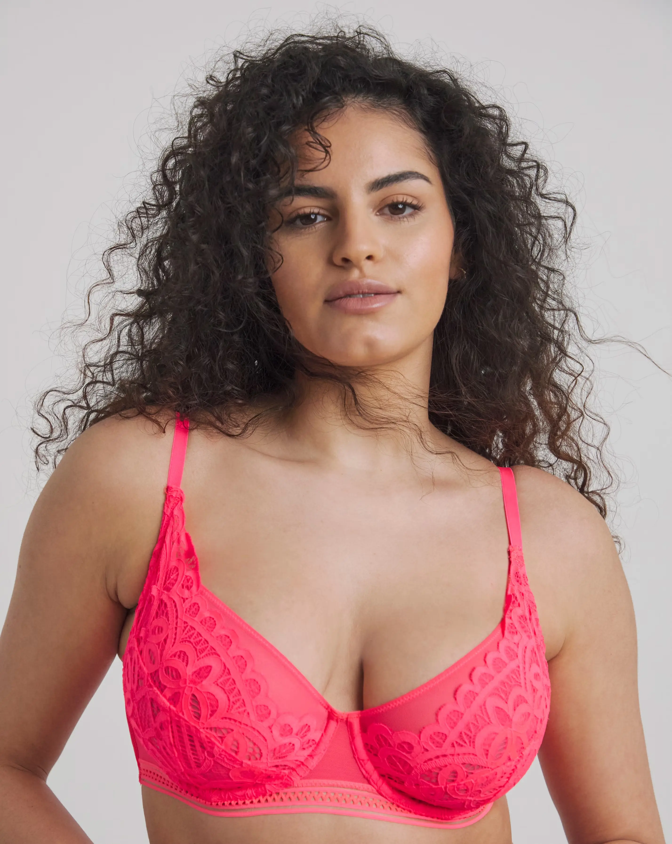 Figleaves Harper Geometric Lace Full Cup Underwired Bra B-G - Neon Pink 1 163124-figleaves-harper-geometric-lace-full-cup-underwired-bra-b-g-neon-pink-1.webp