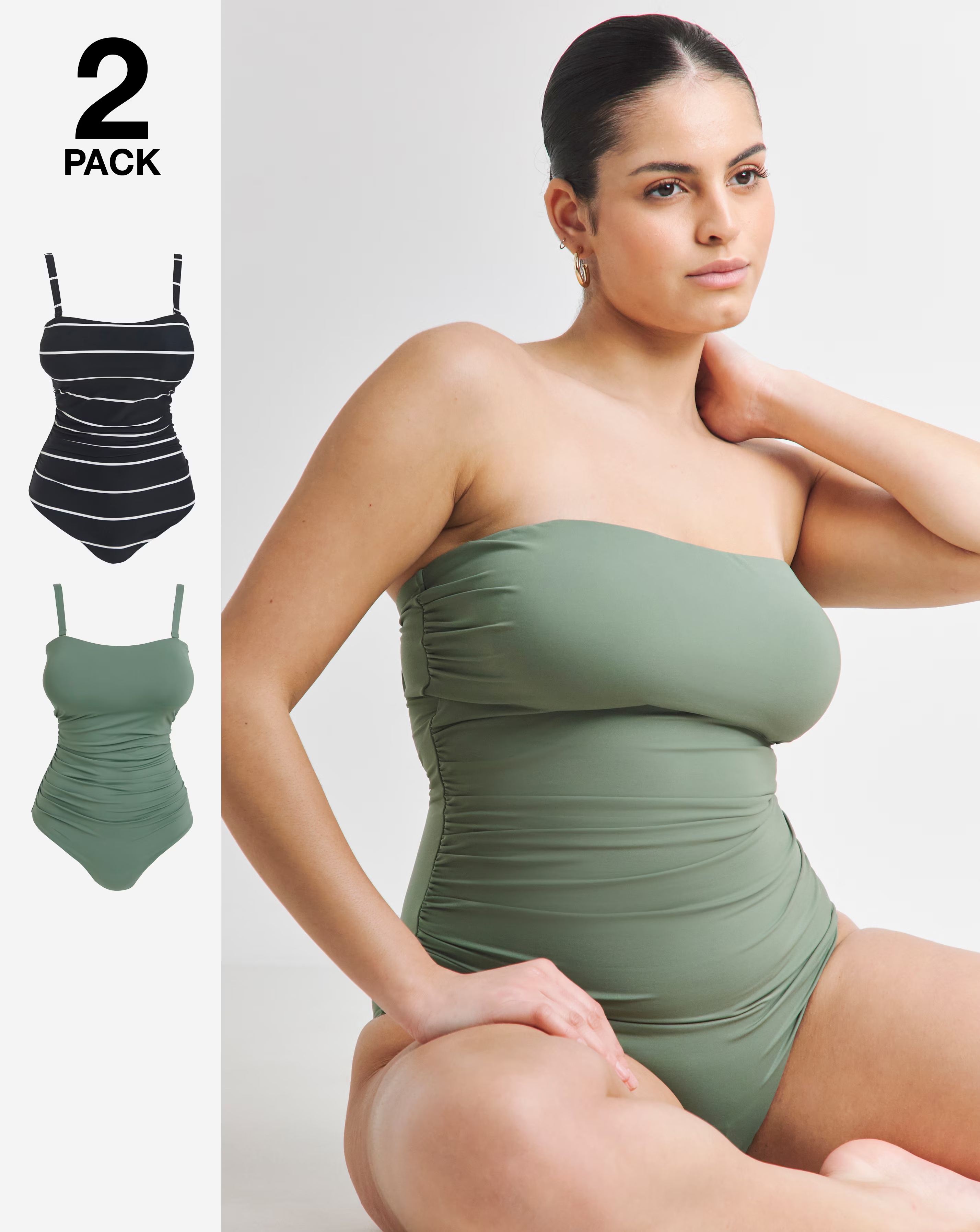 MAGISCULPT Firm Control (2 Pack) Bandeau Swimsuits