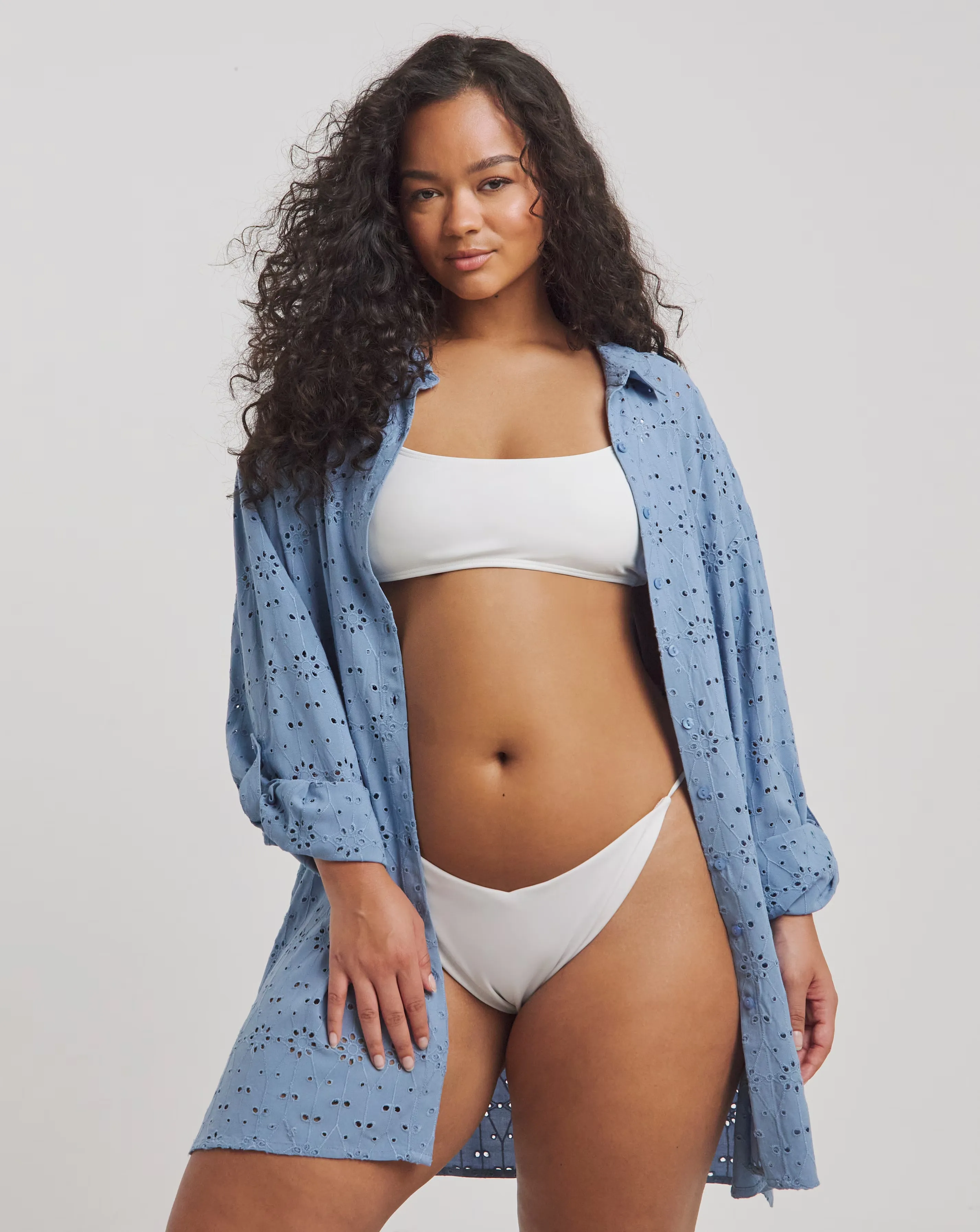 Beach to Beach Broderie Beach Shirt