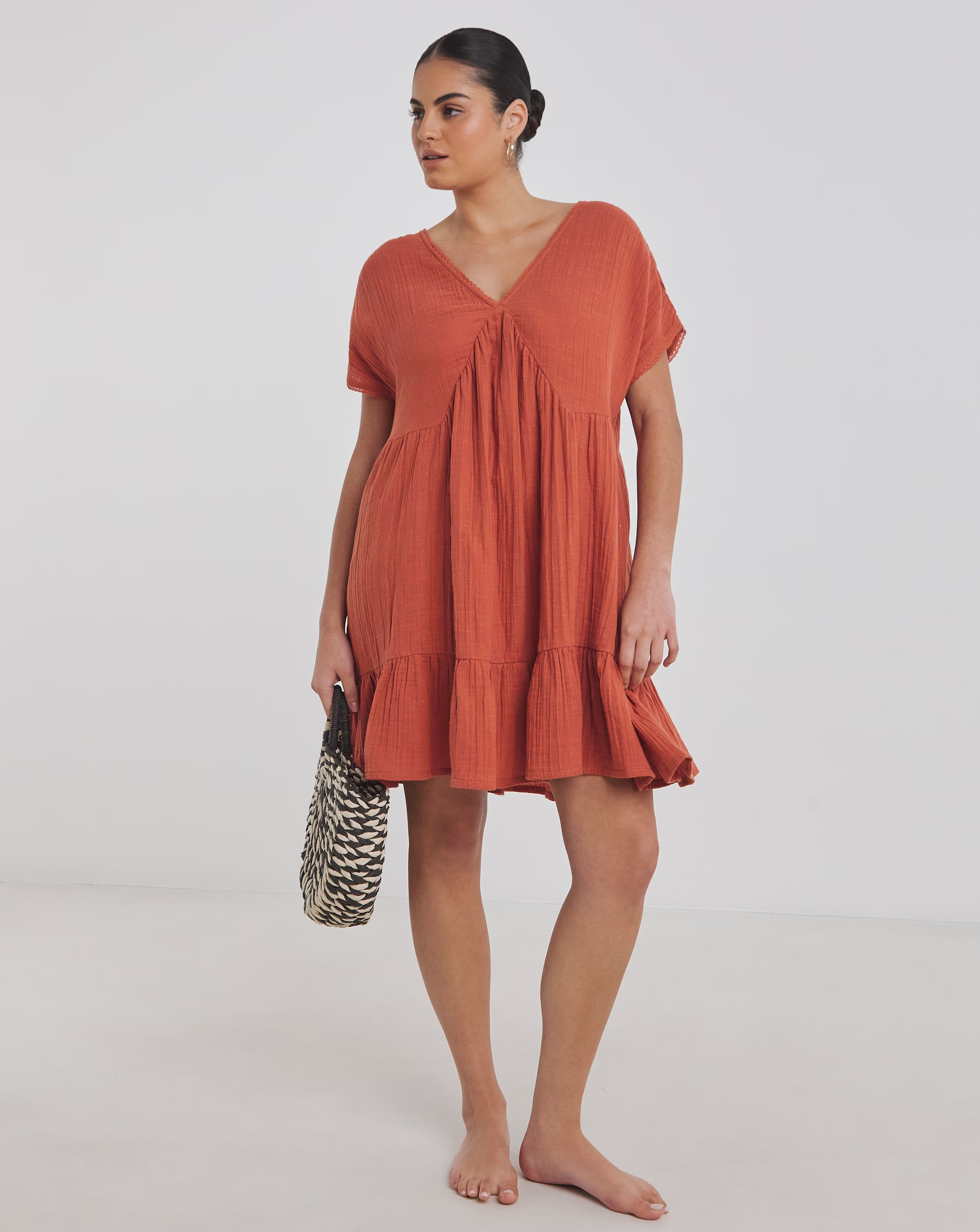 Beach to Beach Cotton Mini Beach Dress