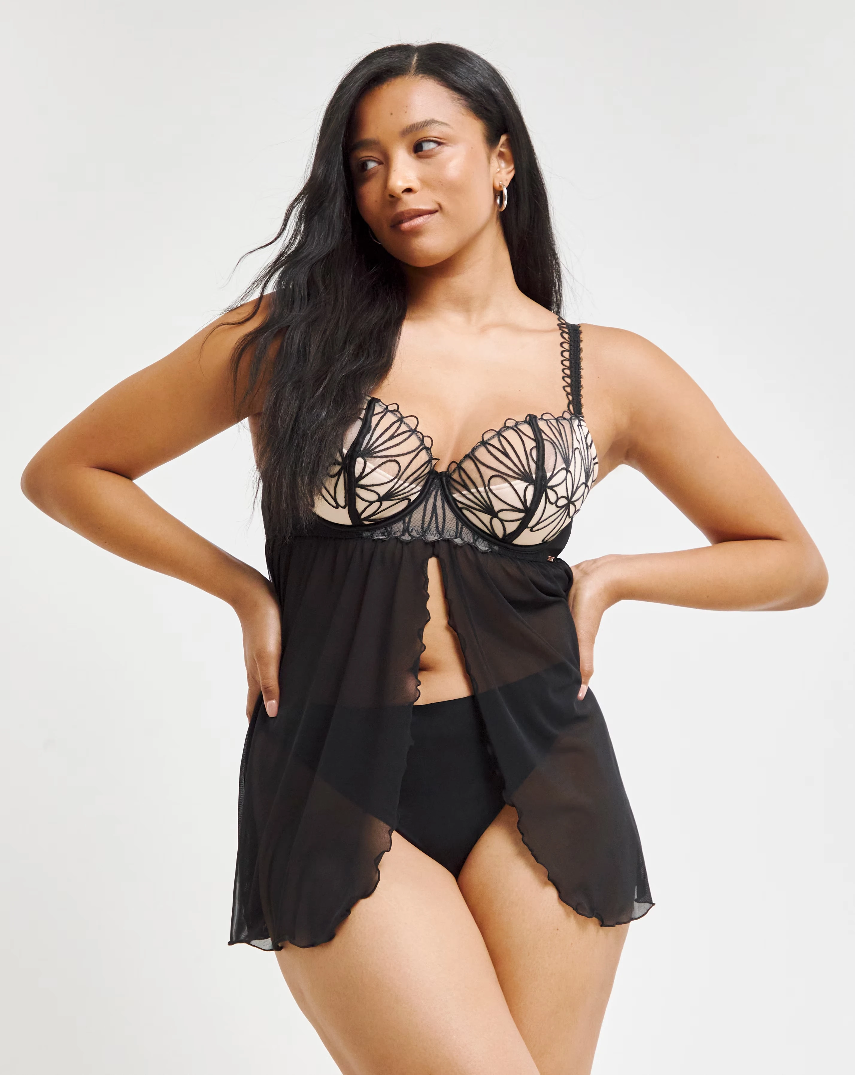 164170-figleaves-curve-artistry-embroidery-underwired-quarter-pad-babydoll-black-1.webp