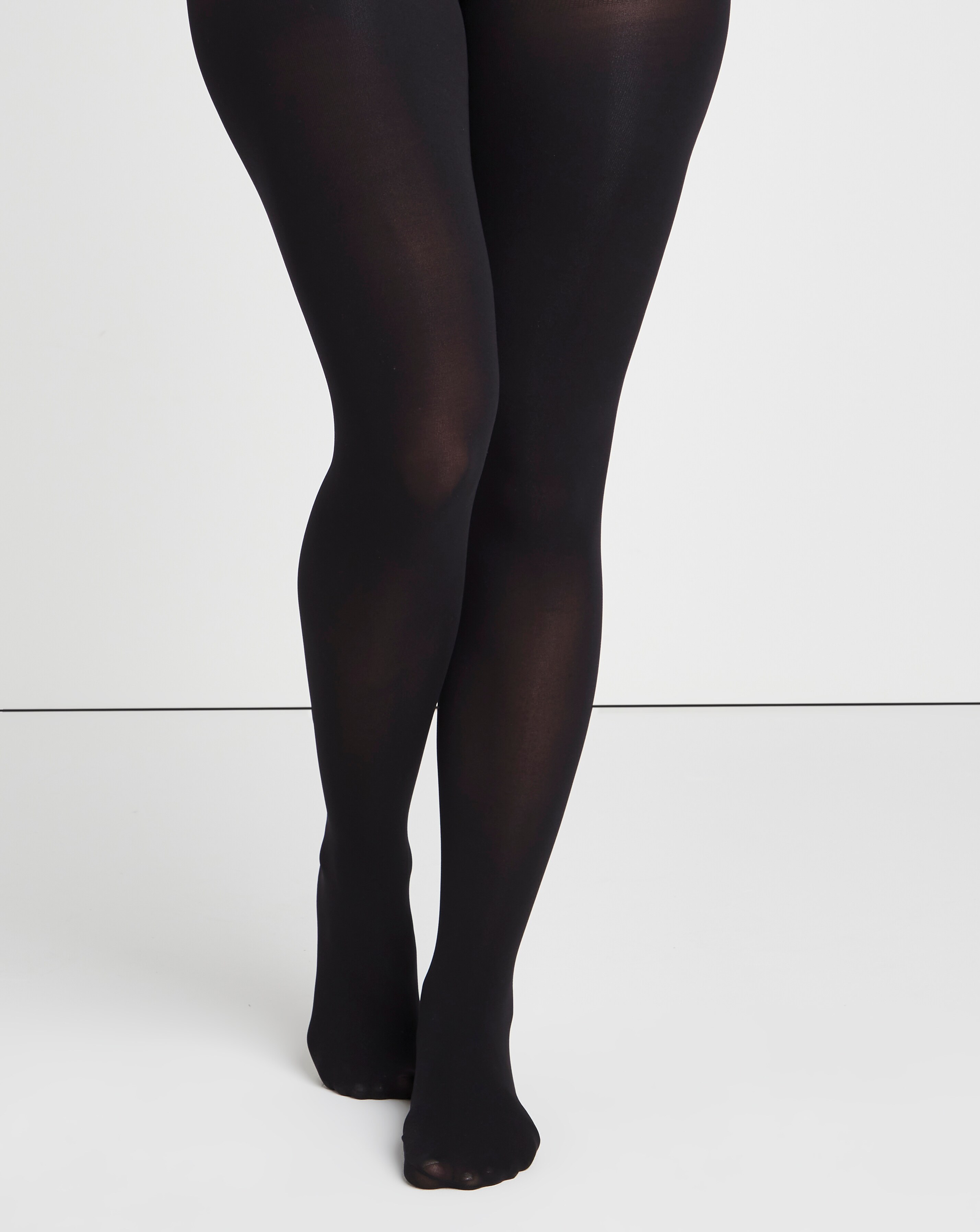 Figleaves (1 Pair) Velvet Touch Tights 100 Denier Black