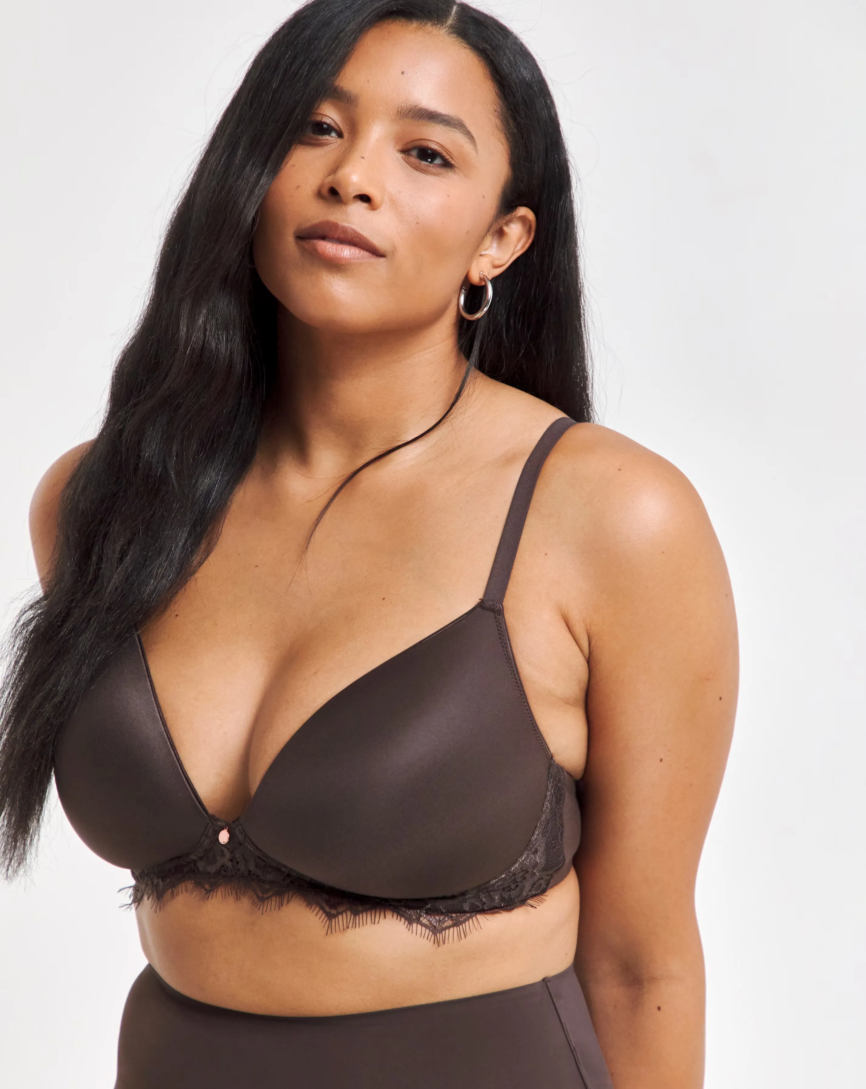 Figleaves Smoothing Non Wired Padded Bra With Lace Detail B-G - Black 1 165104-figleaves-smoothing-non-wired-padded-bra-with-lace-detail-b-g-black-1.webp
