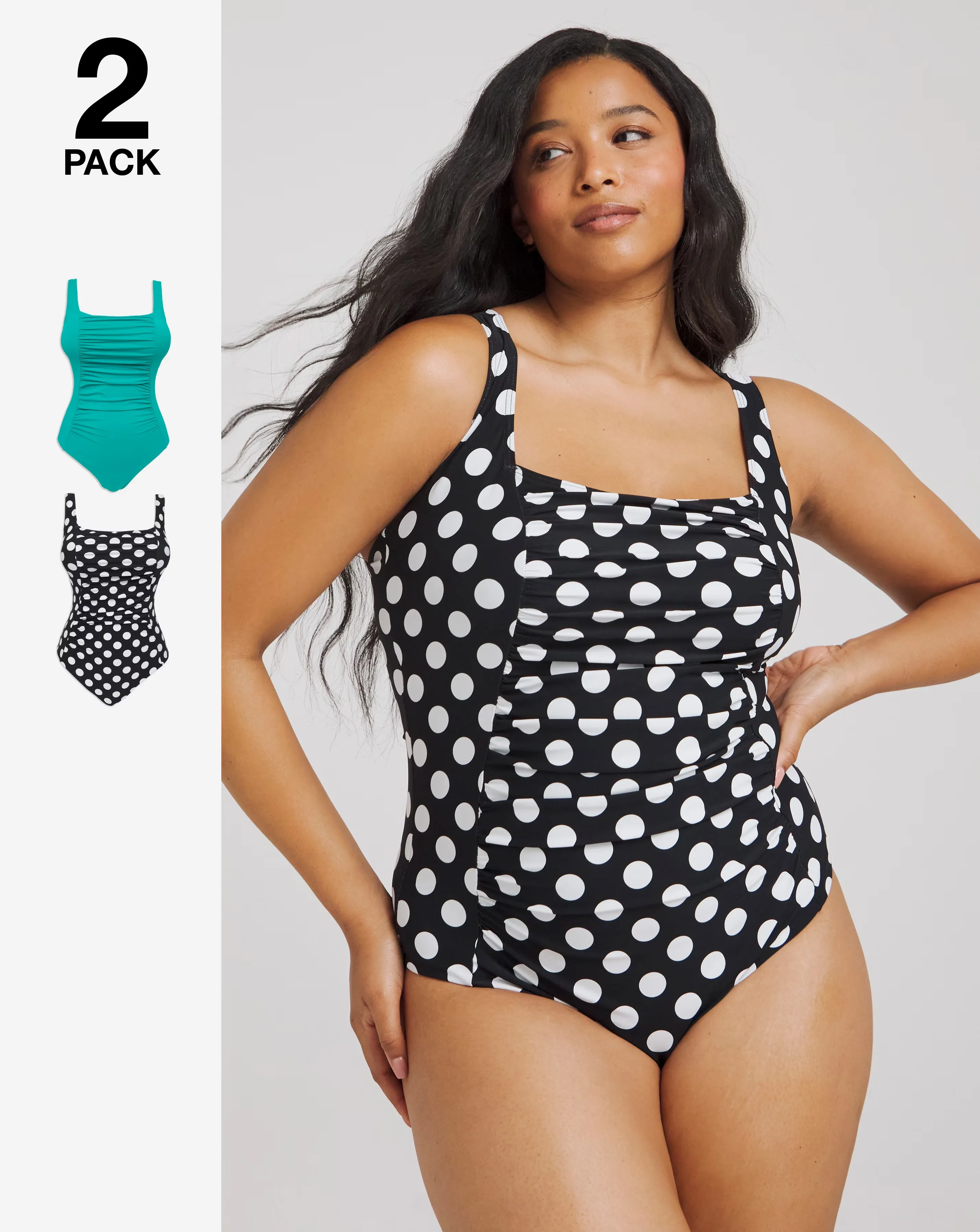 MAGISCULPT 2 Pack Tummy Control Swimsuits
