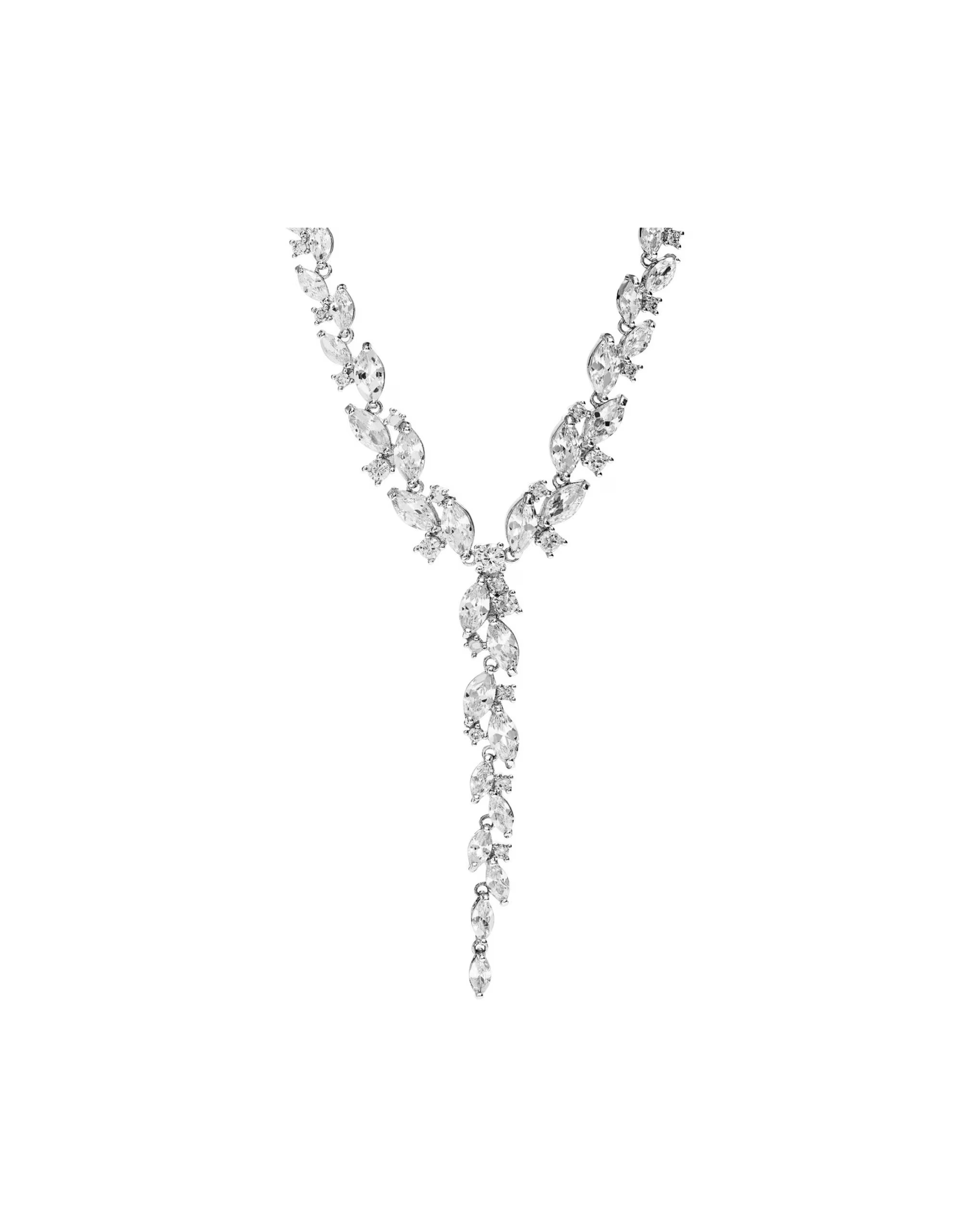 Jon Richard Silver Plated Cubic Zirconia Navette Necklace 1 167143-jon-richard-silver-plated-cubic-zirconia-navette-necklace-1.jpg