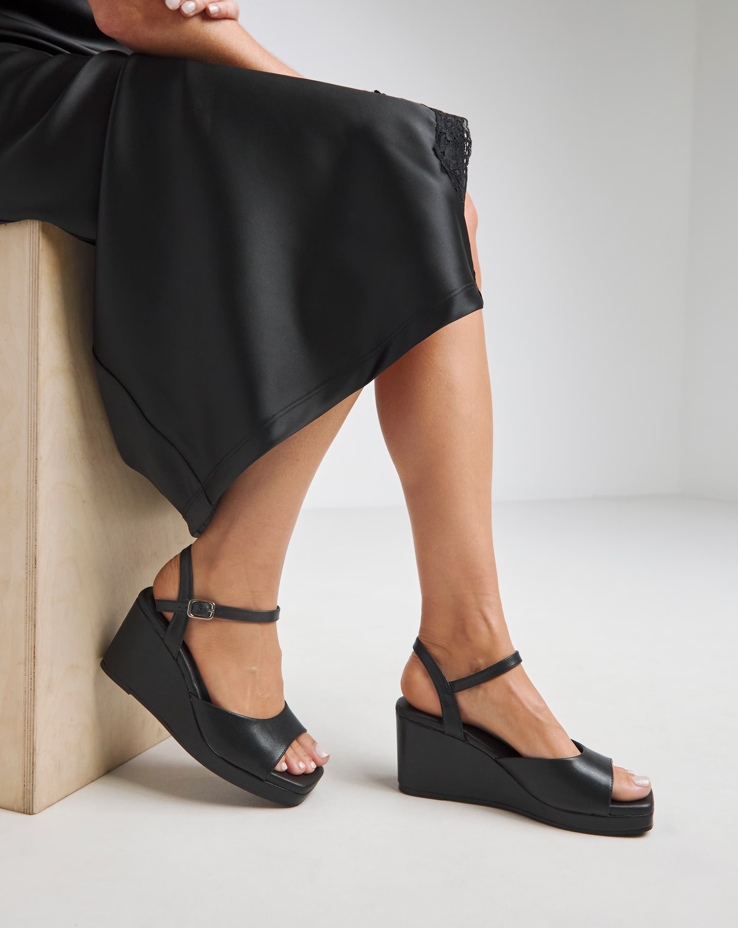 Simply Be Lexia Wedge Sandals - Wide Fit (E)
