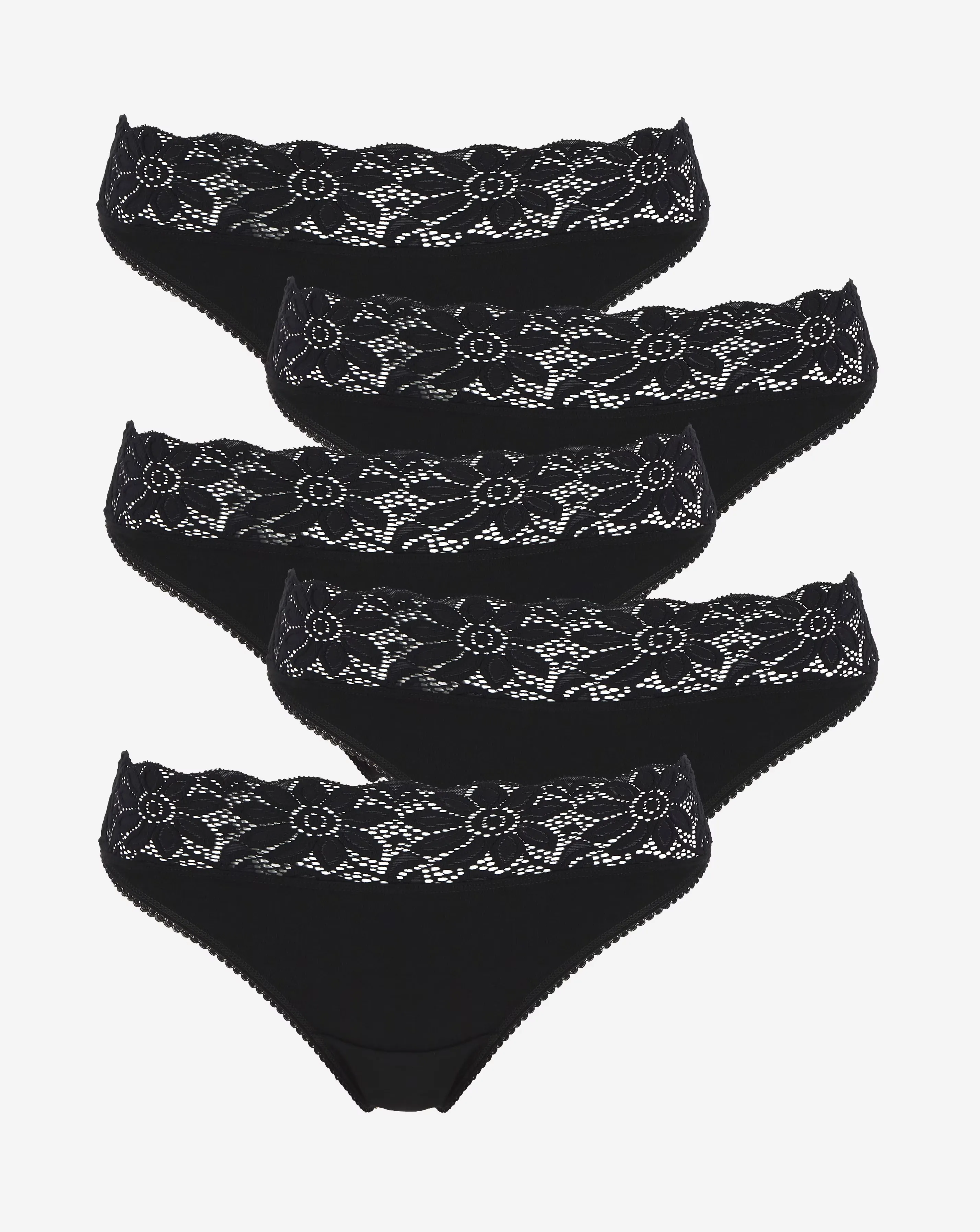 169094-pretty-secrets-5-pack-lace-top-no-vpl-thong-knickers-black-1.webp