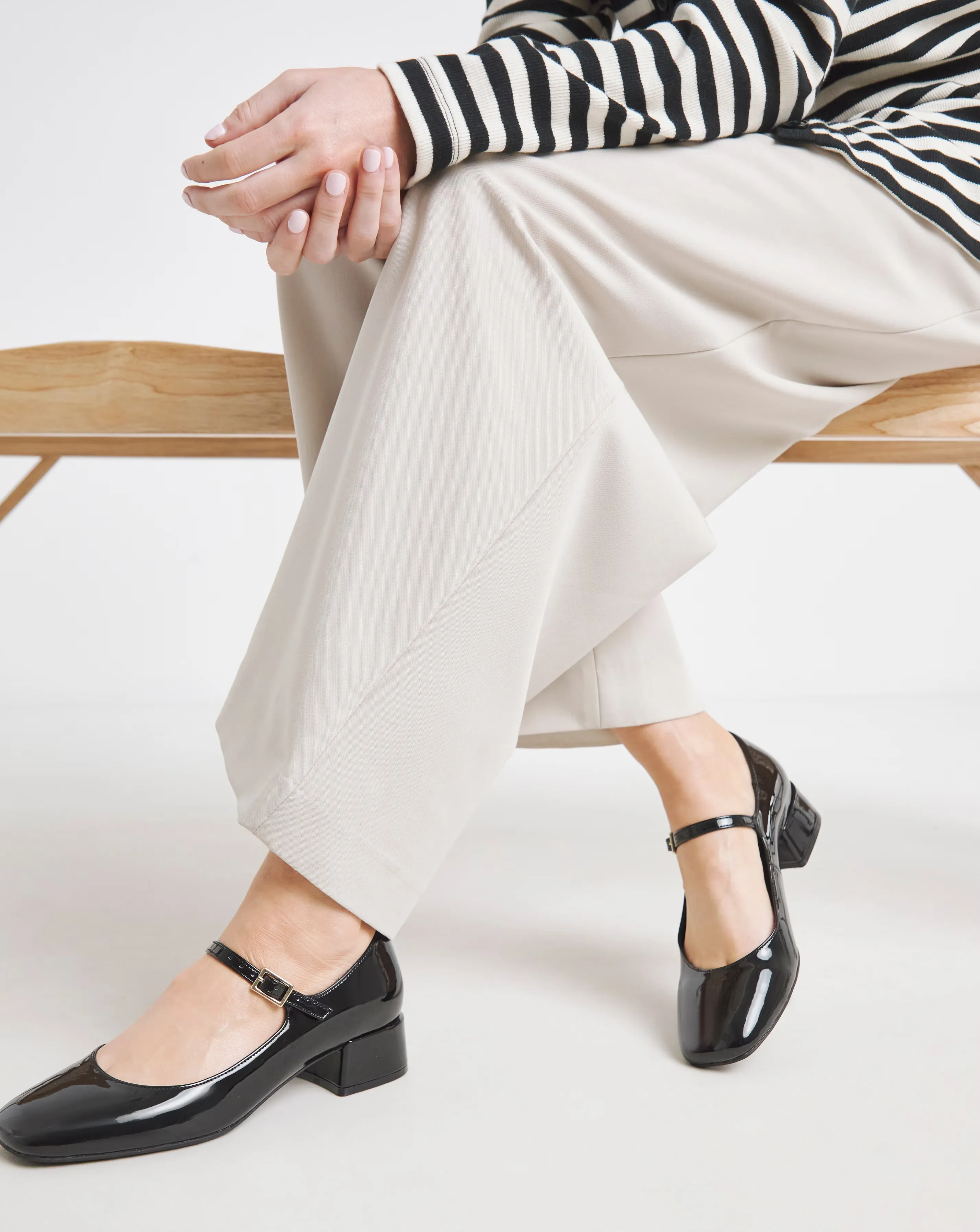Blithe Low Block Heel Mary Jane Extra Wide EEE Fit