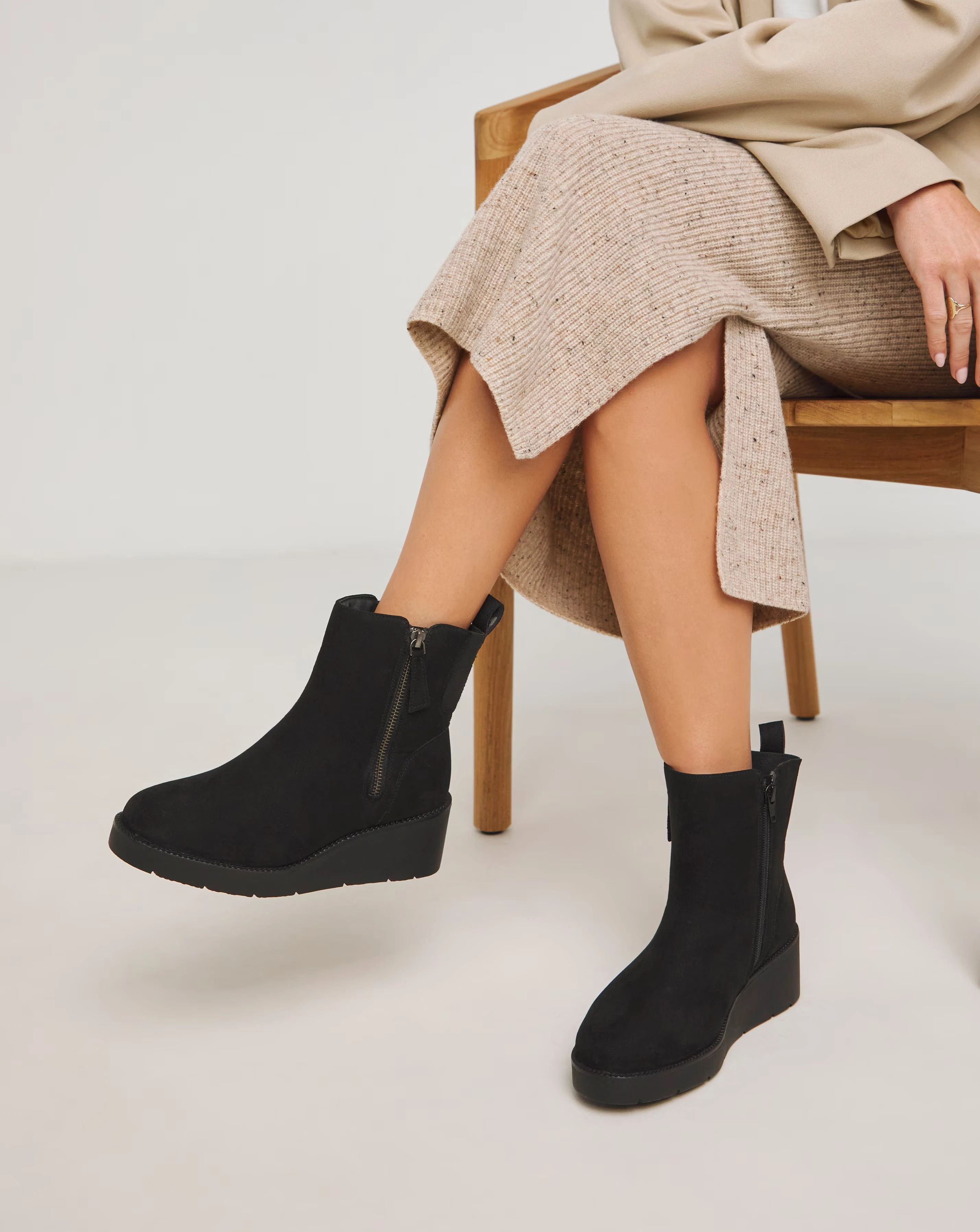 Rene Zip Detail Wedge Ankle Boots Extra Wide EEE Fit 1 173208-rene-zip-detail-wedge-ankle-boots-extra-wide-eee-fit-1.webp