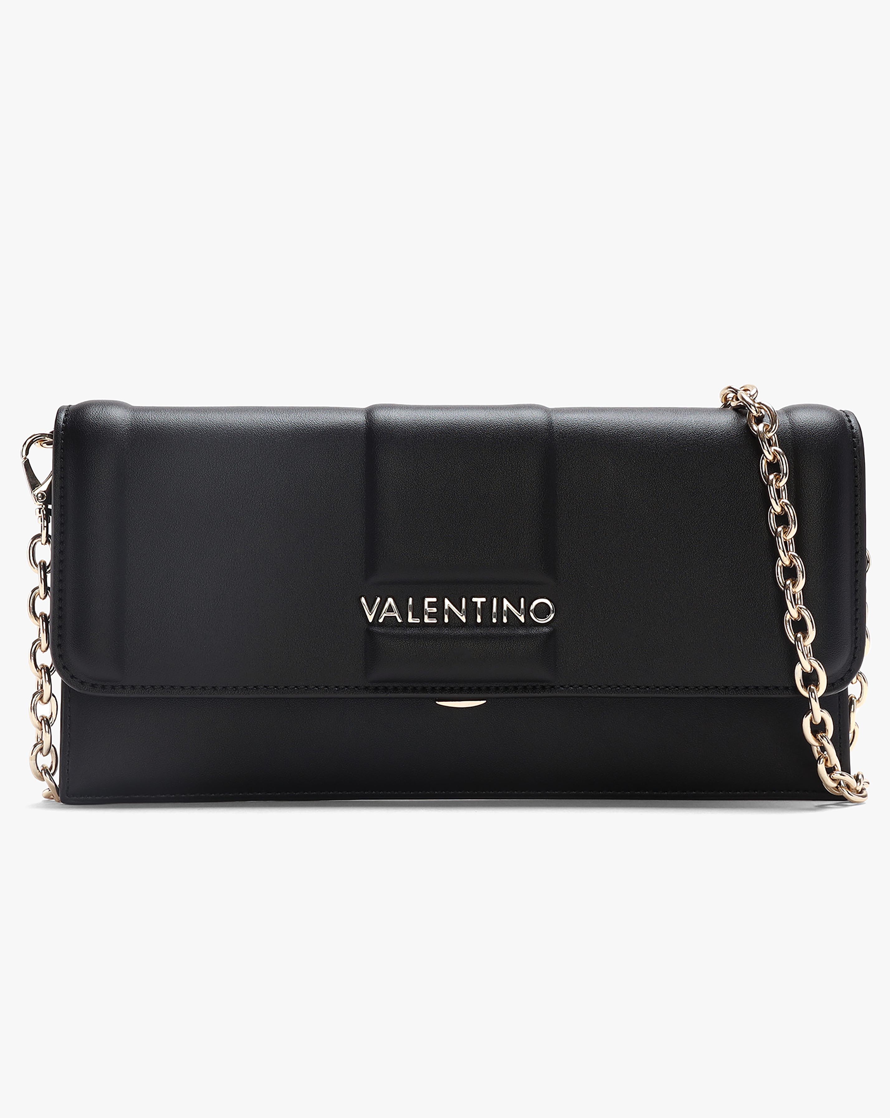 Valentino Bags Brass Black Debossed Cross-Body Bag