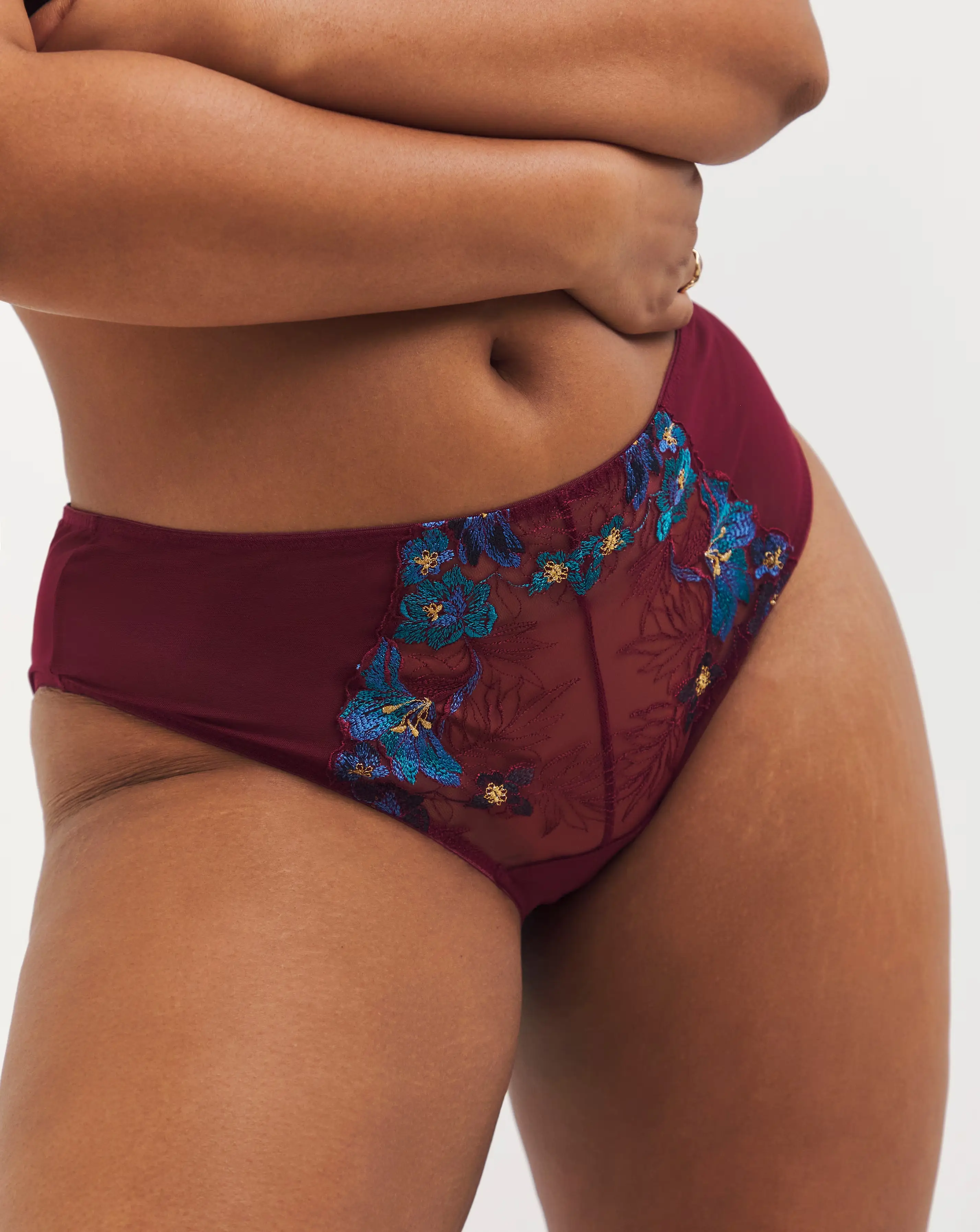 Contemporary Embroidery Midi Brief