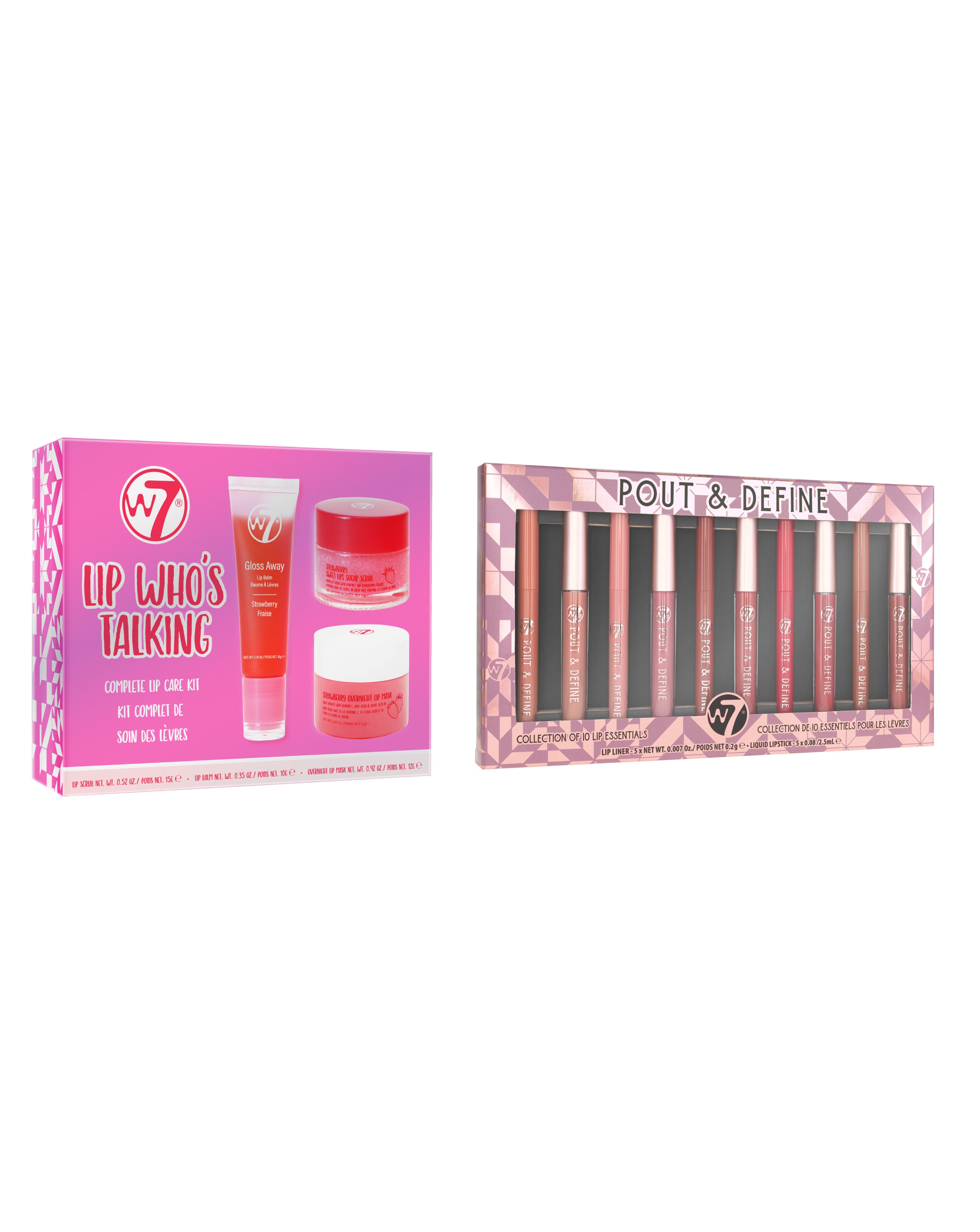 W7 Lip Who's Talking & Pout & Define