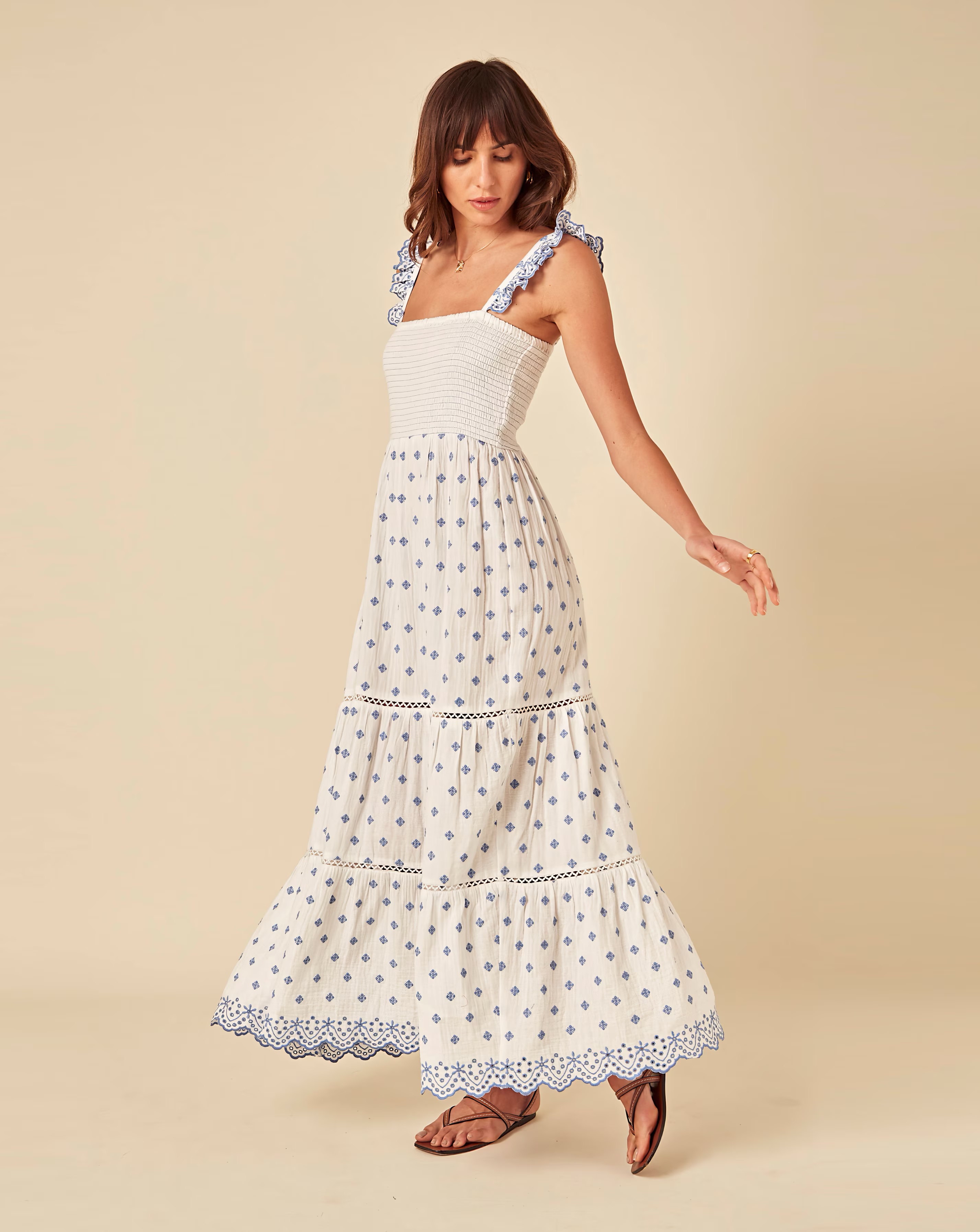 Nobody's Child Maryam Embroidered Maxi Dress