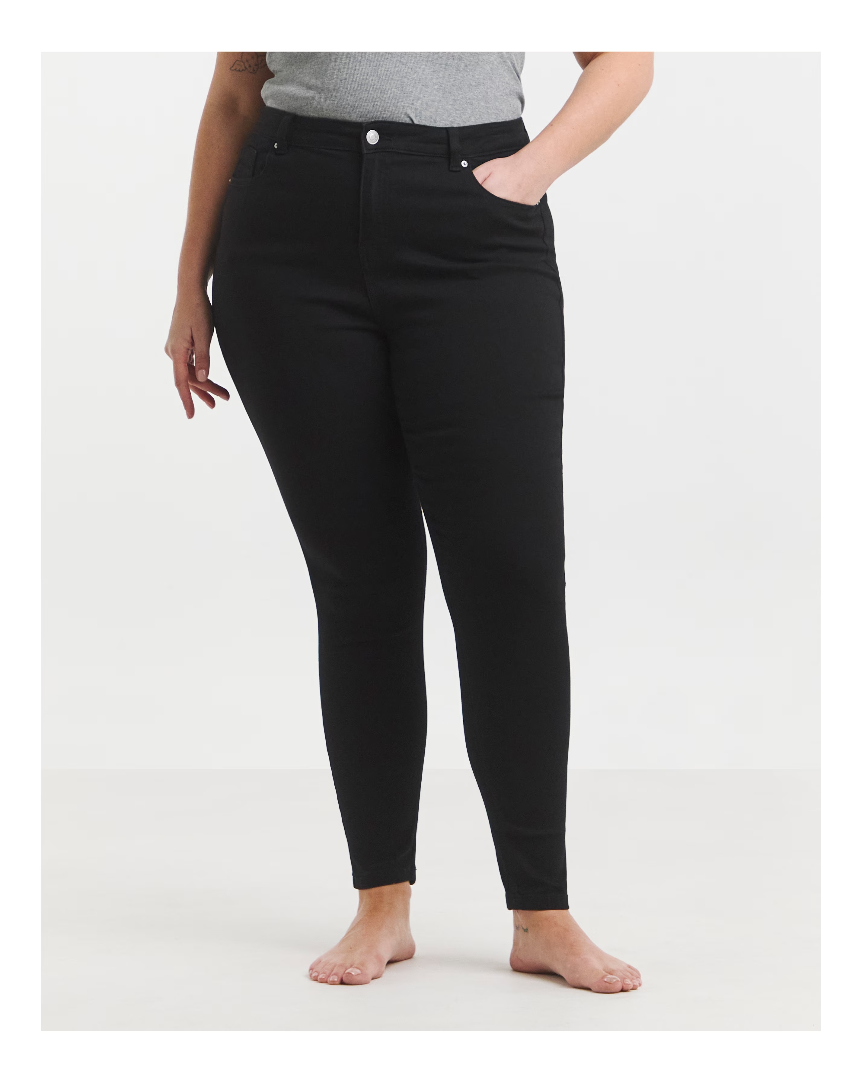 Black Highwaist Super Stretch Skinny Jeans
