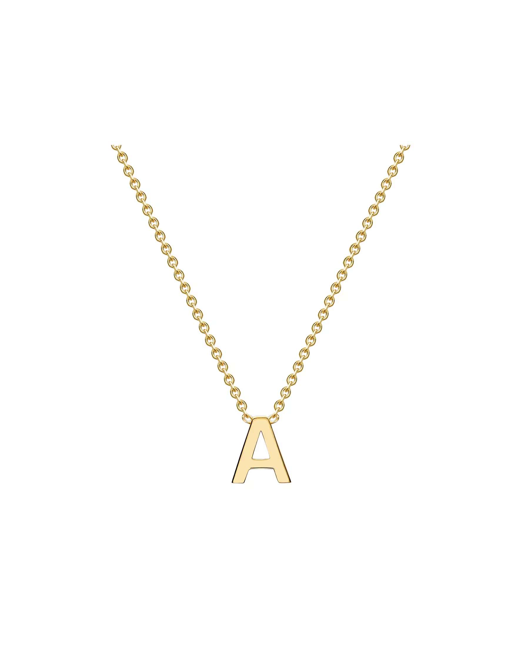 9 Carat Gold A-Z Initial Necklace