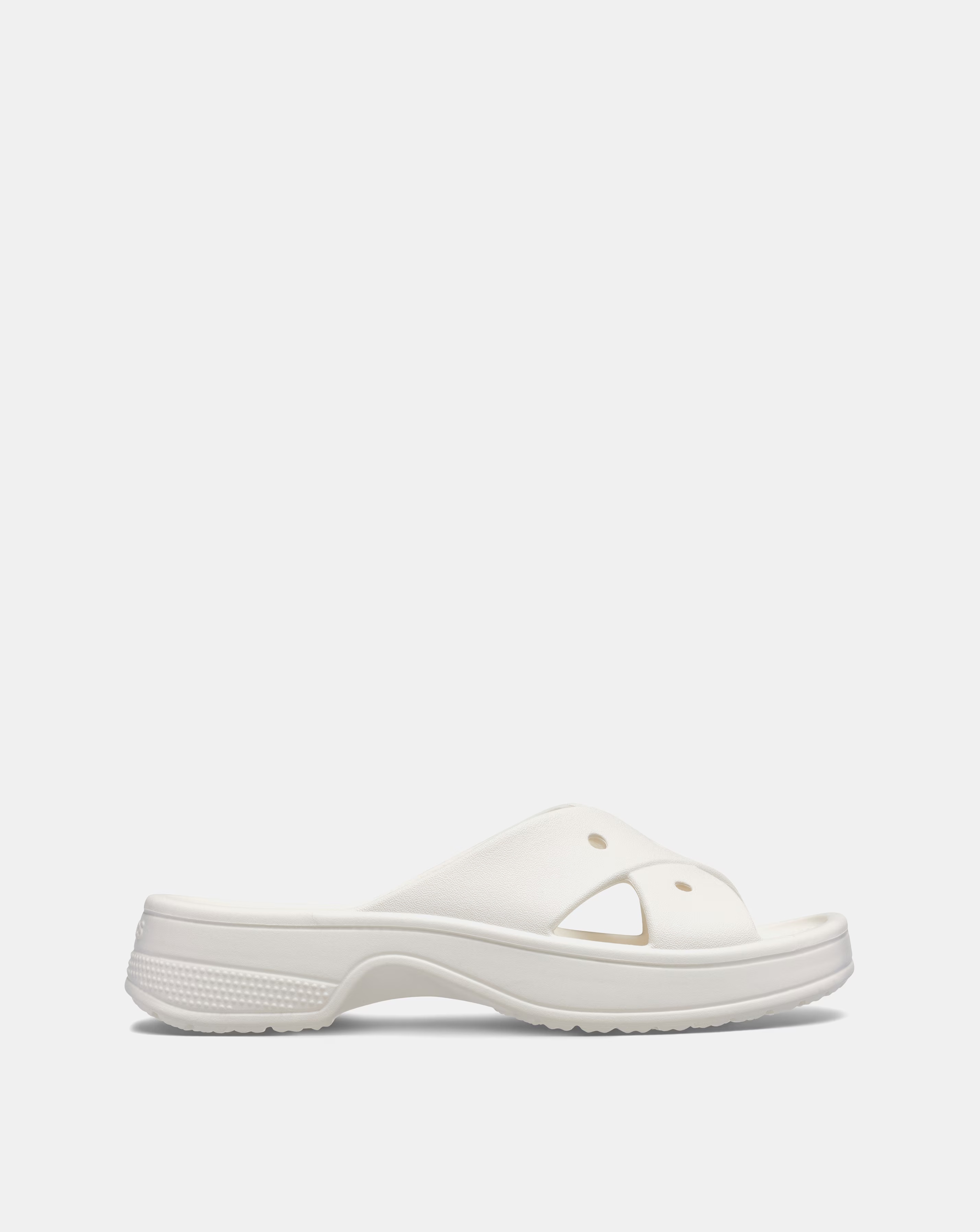 Crocs Chalk Classic Cross Over Slider Sandals