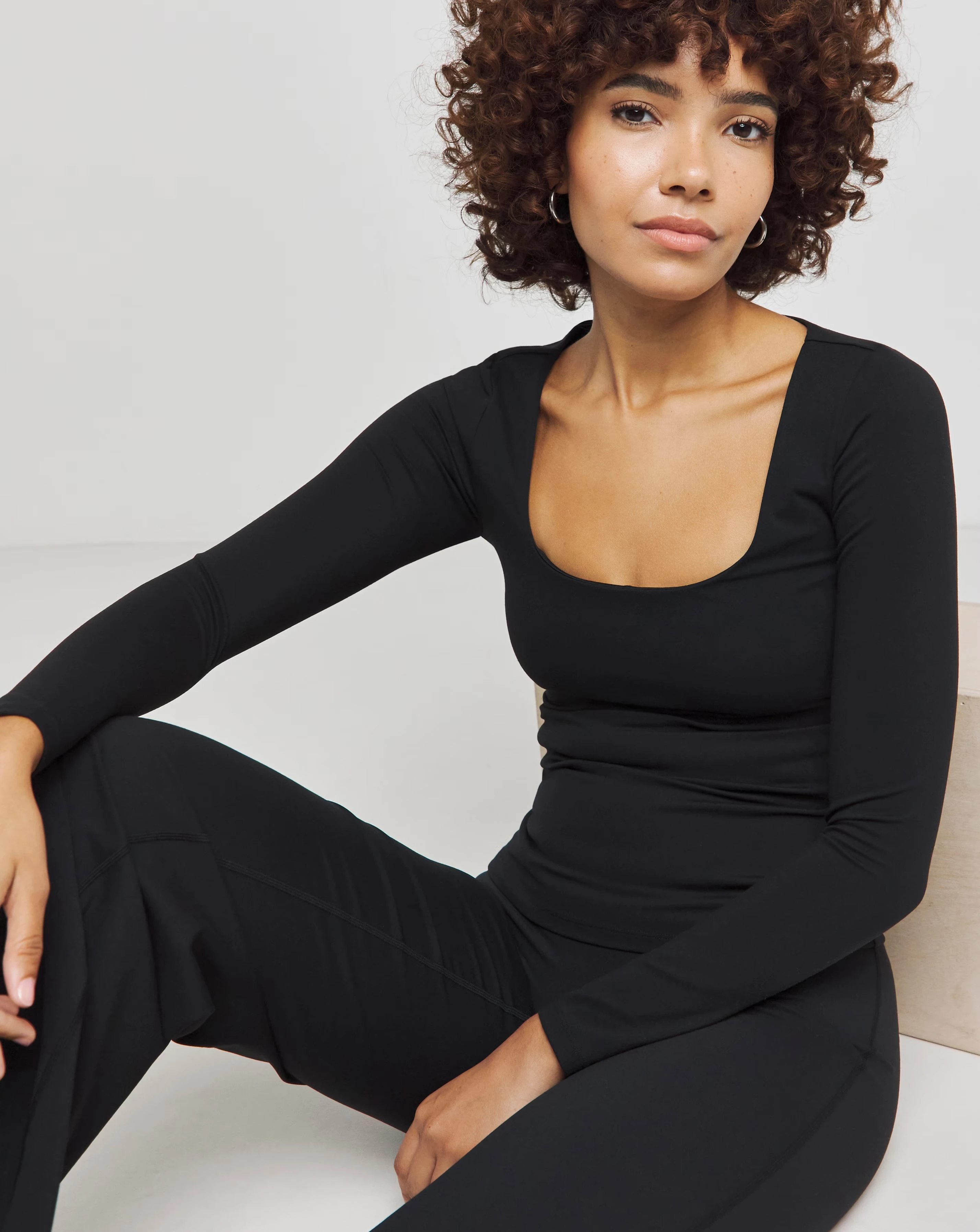 TALA Dayflex Scoop Neck Long Sleeve Top
