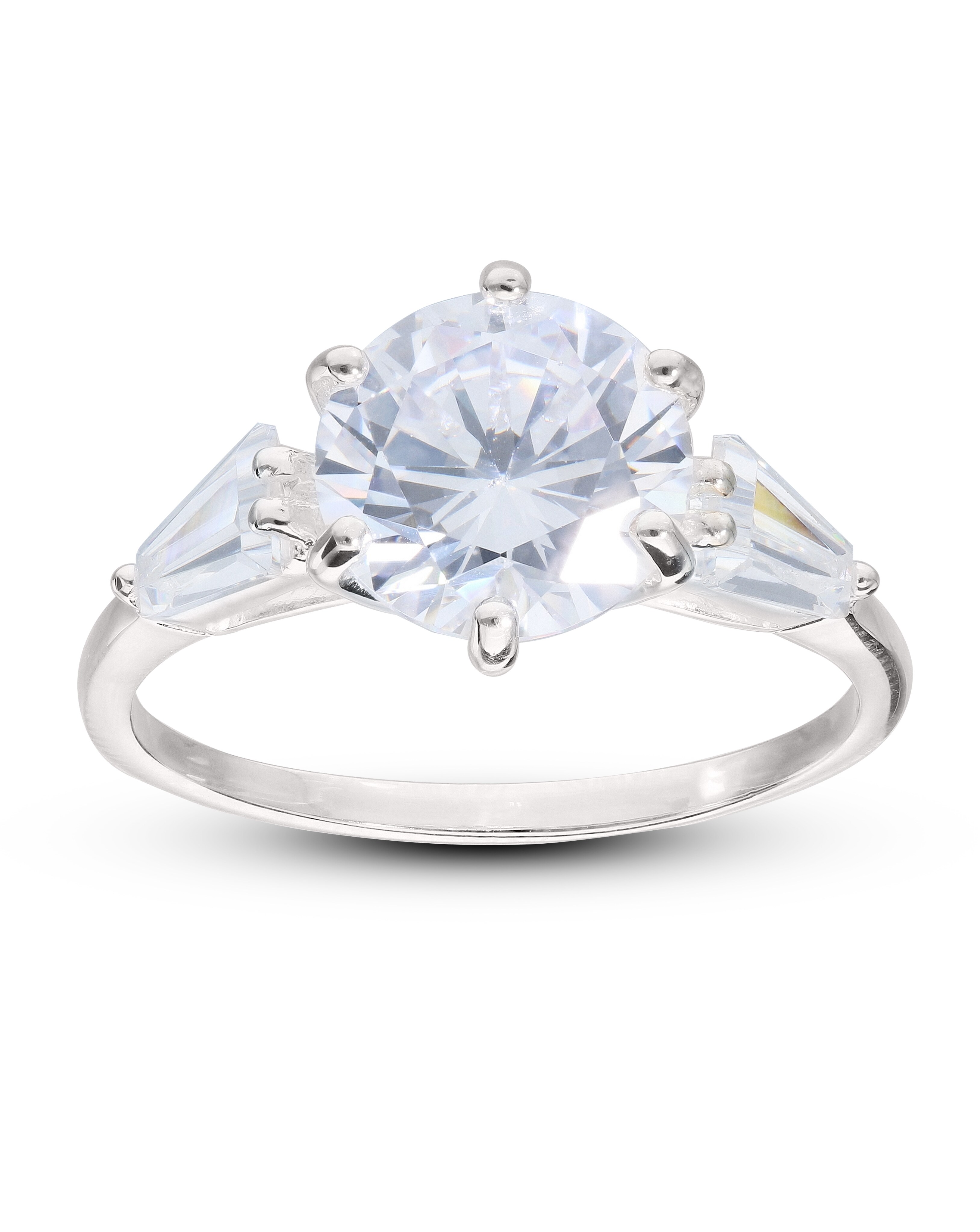 Sterling Silver Cubic Zirconia Ring