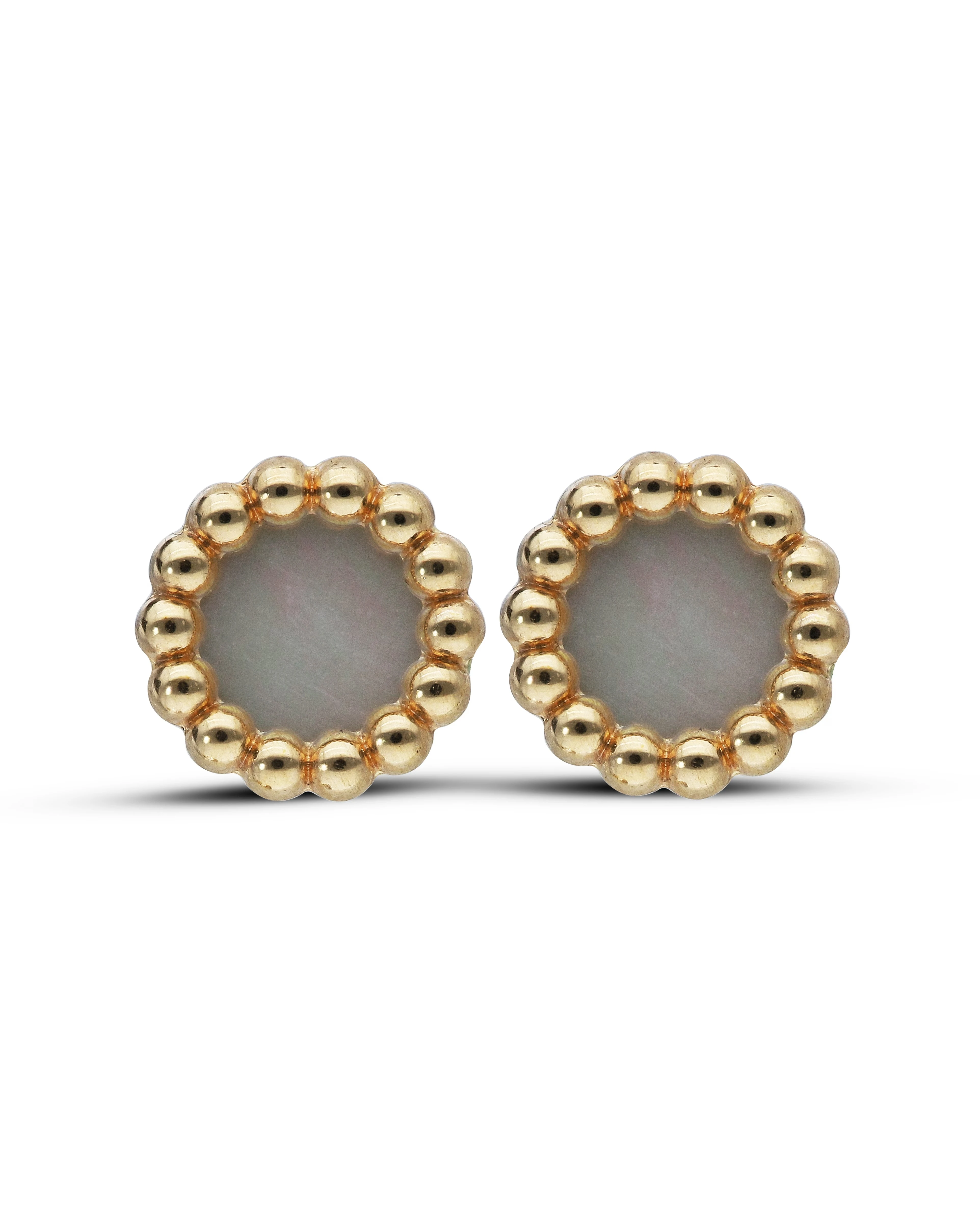 9ct Gold Mother of Pearl Round Stud Earrings 1 24979-9ct-gold-mother-of-pearl-round-stud-earrings-1.webp