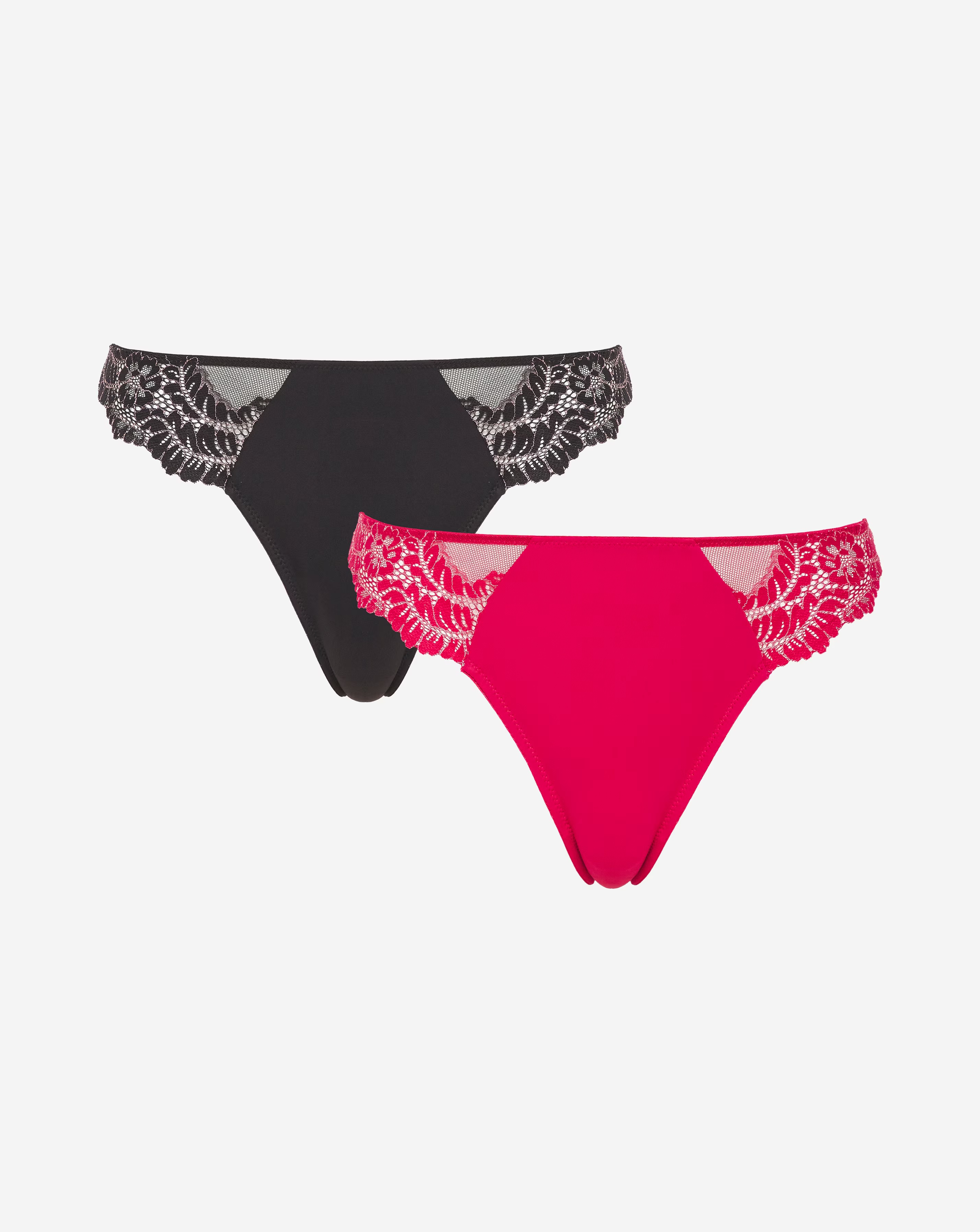 Everyday 2 Pack Lace Midi Briefs