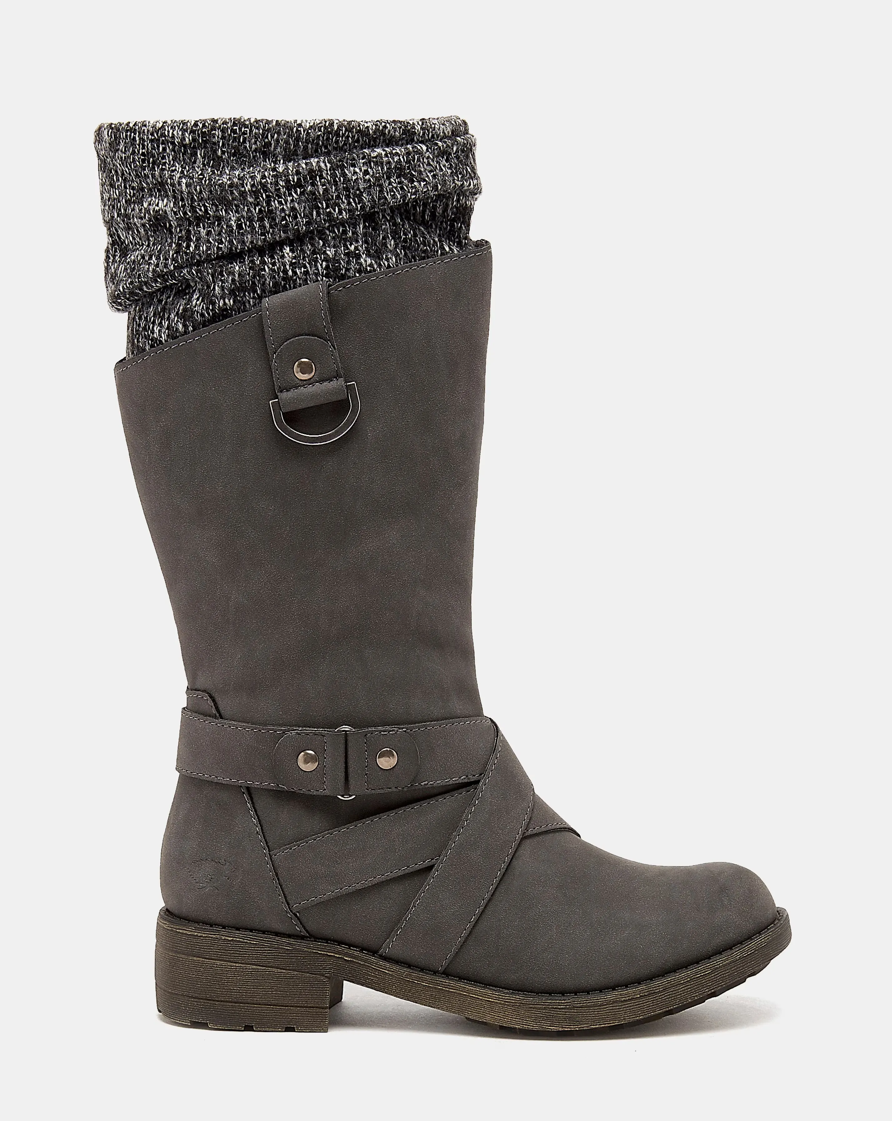 Rocket Dog Tesla Knitted High Leg Boots D Fit