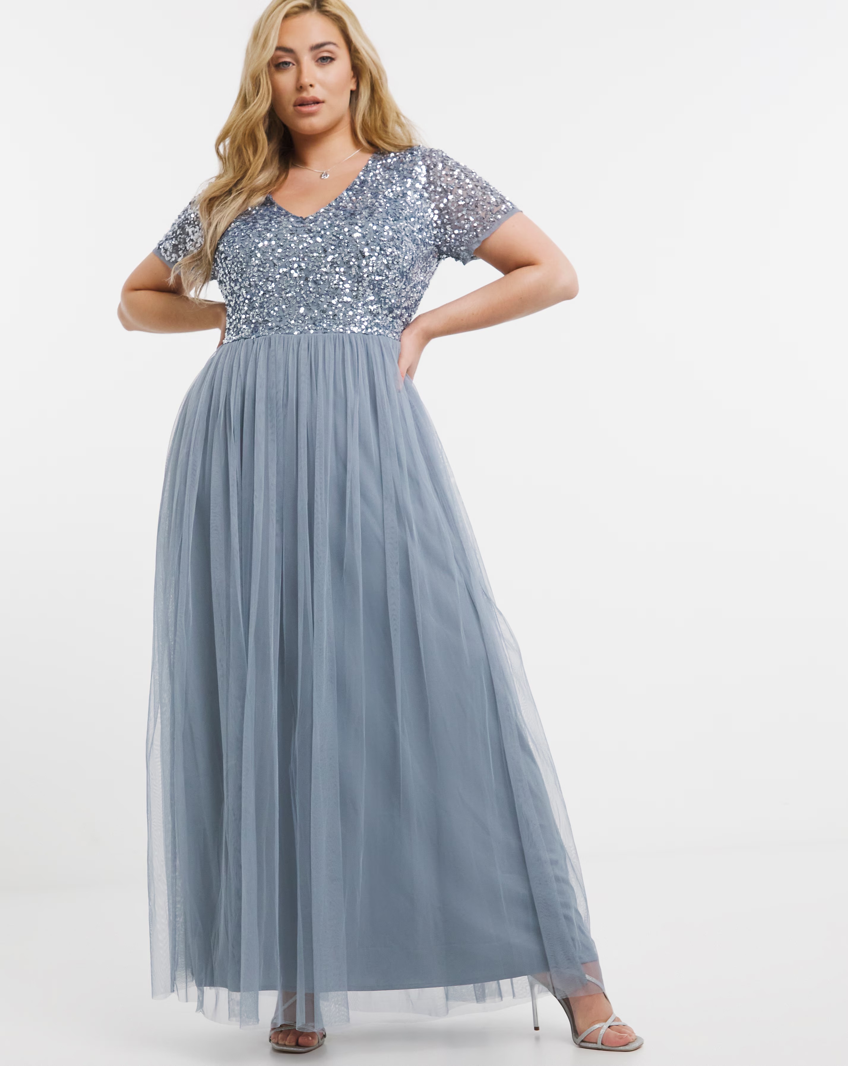 Maya V-Neck Sequin Emebllished Tulle Maxi Dress 1 26443-maya-v-neck-sequin-emebllished-tulle-maxi-dress-1.jpg