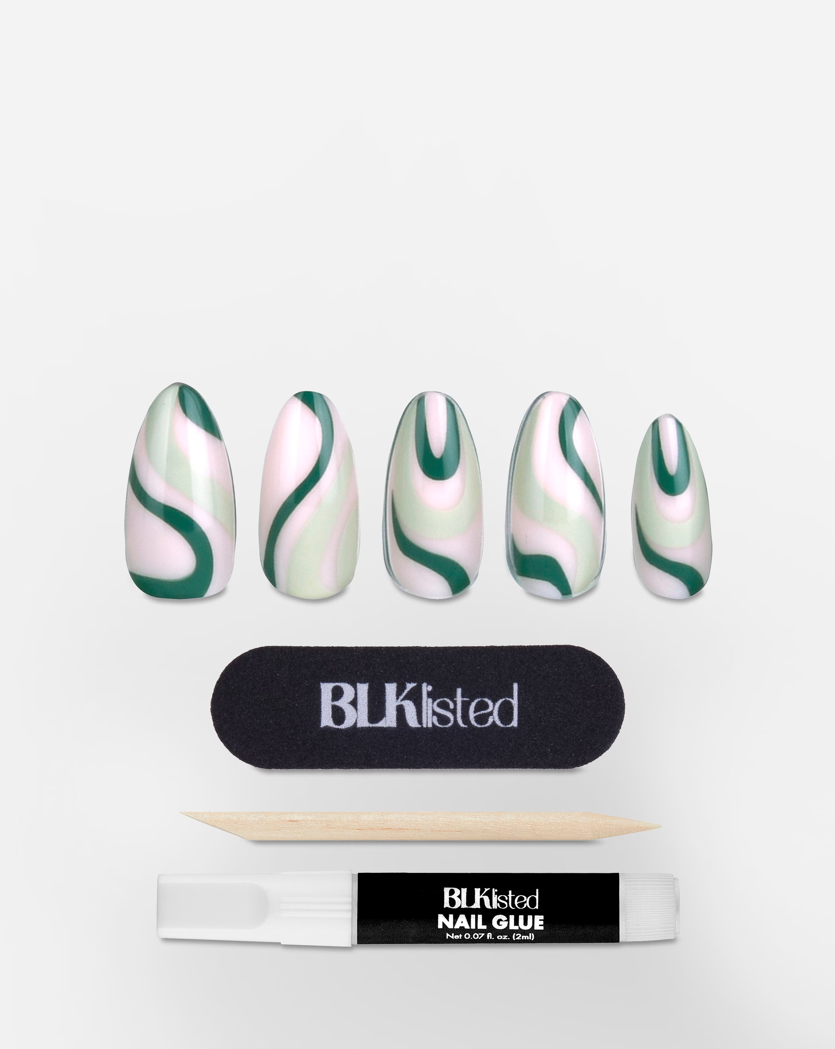 BLK Listed Instant Acrylic Nails, Swerve It