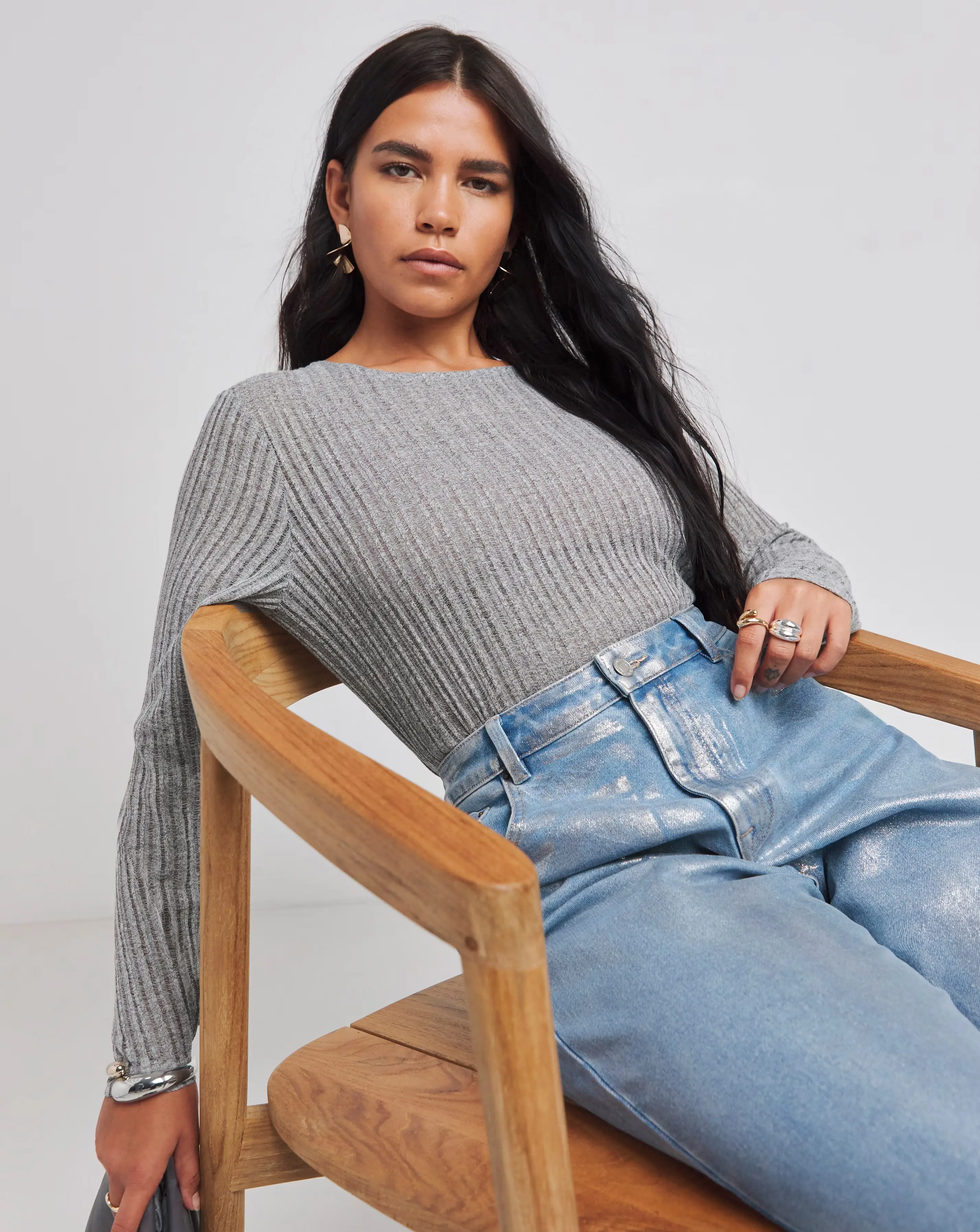 Grey Marl Jersey Ladder Top 1 27721-grey-marl-jersey-ladder-top-1.webp