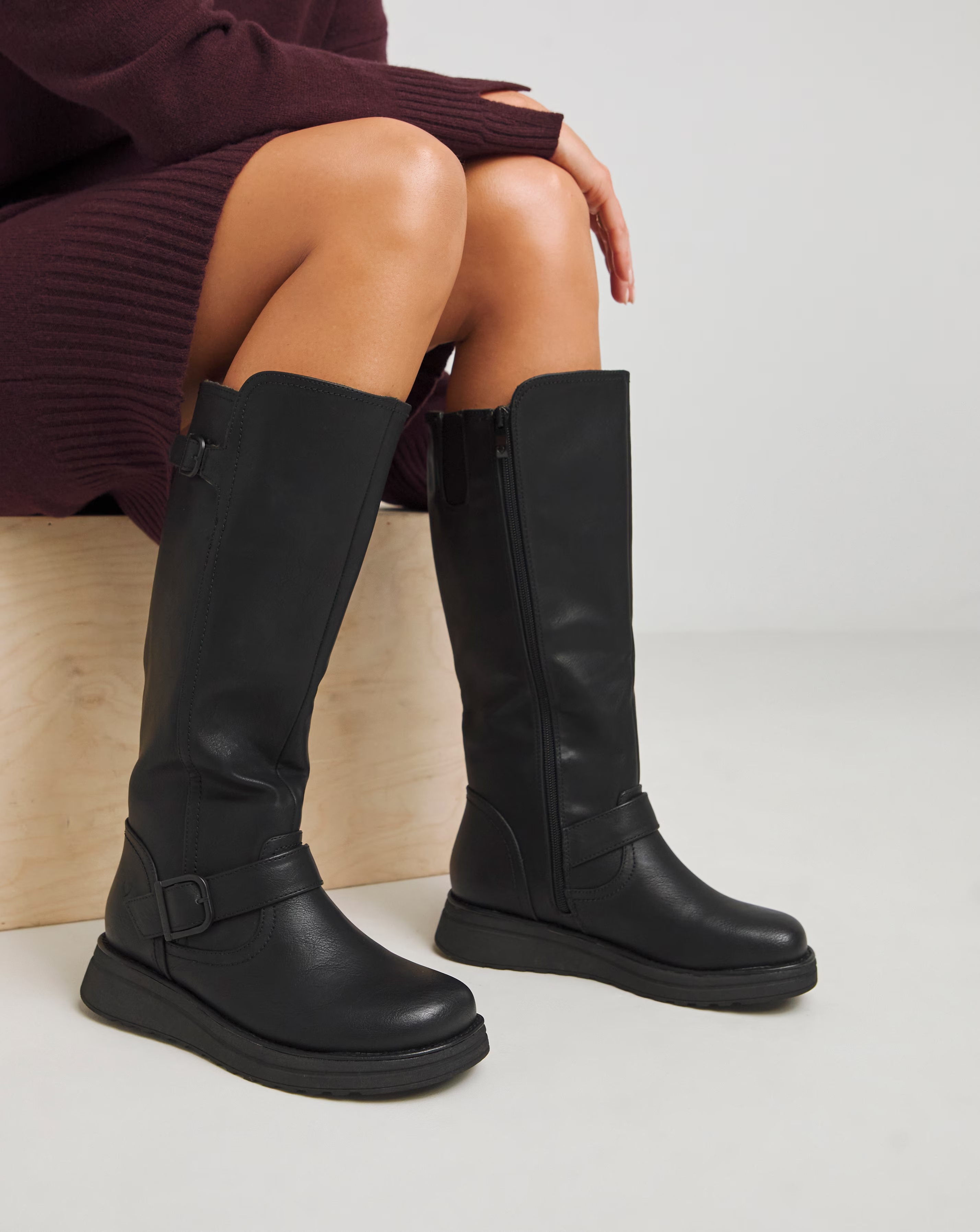 Heavenly Feet  Rubymae Knee High Boots Standard Calf Extra Wide EEE Fit