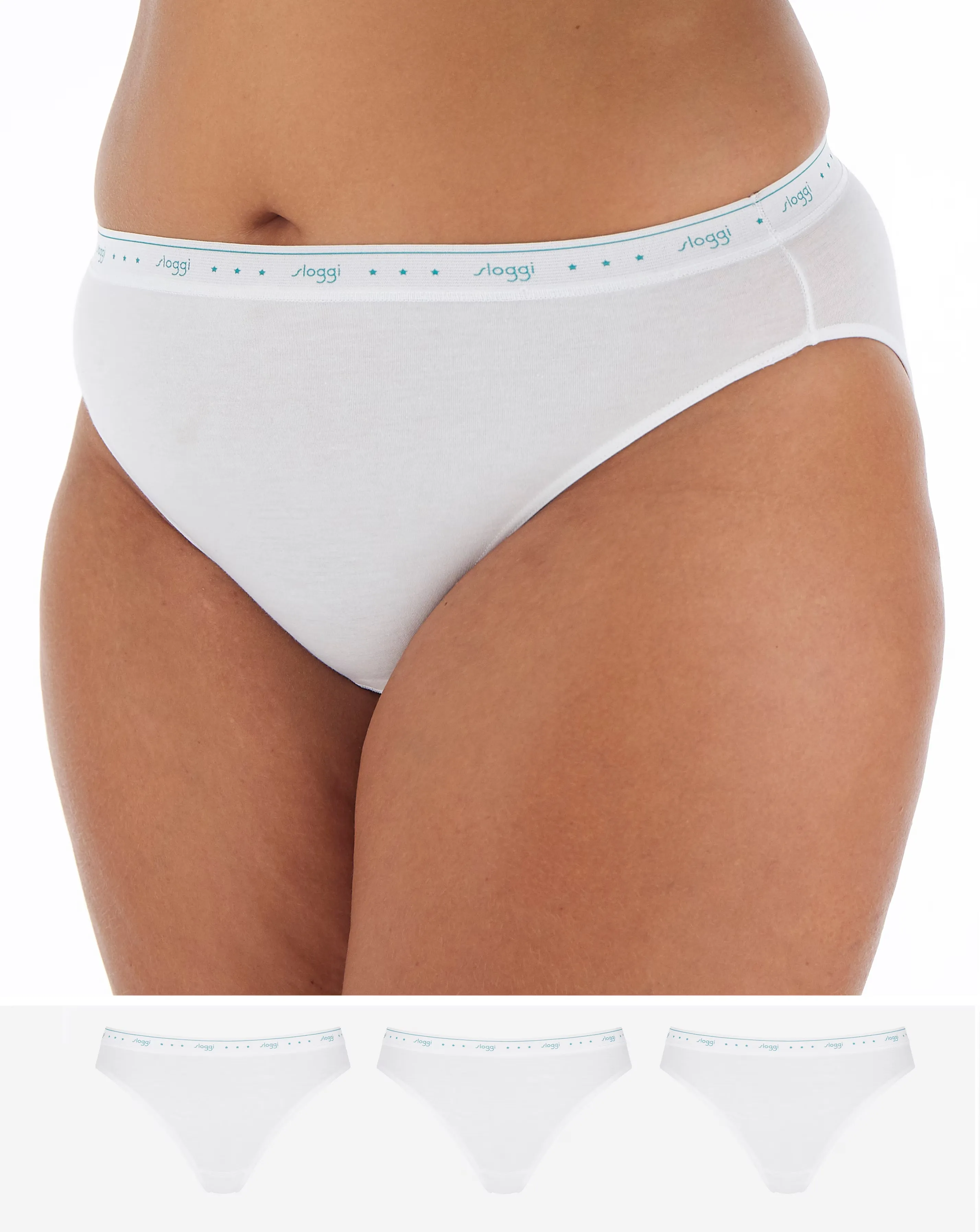 Sloggi 3Pack 24/7 Cotton Tai Knickers White 1 30053-sloggi-3pack-24-7-cotton-tai-knickers-white-1.webp