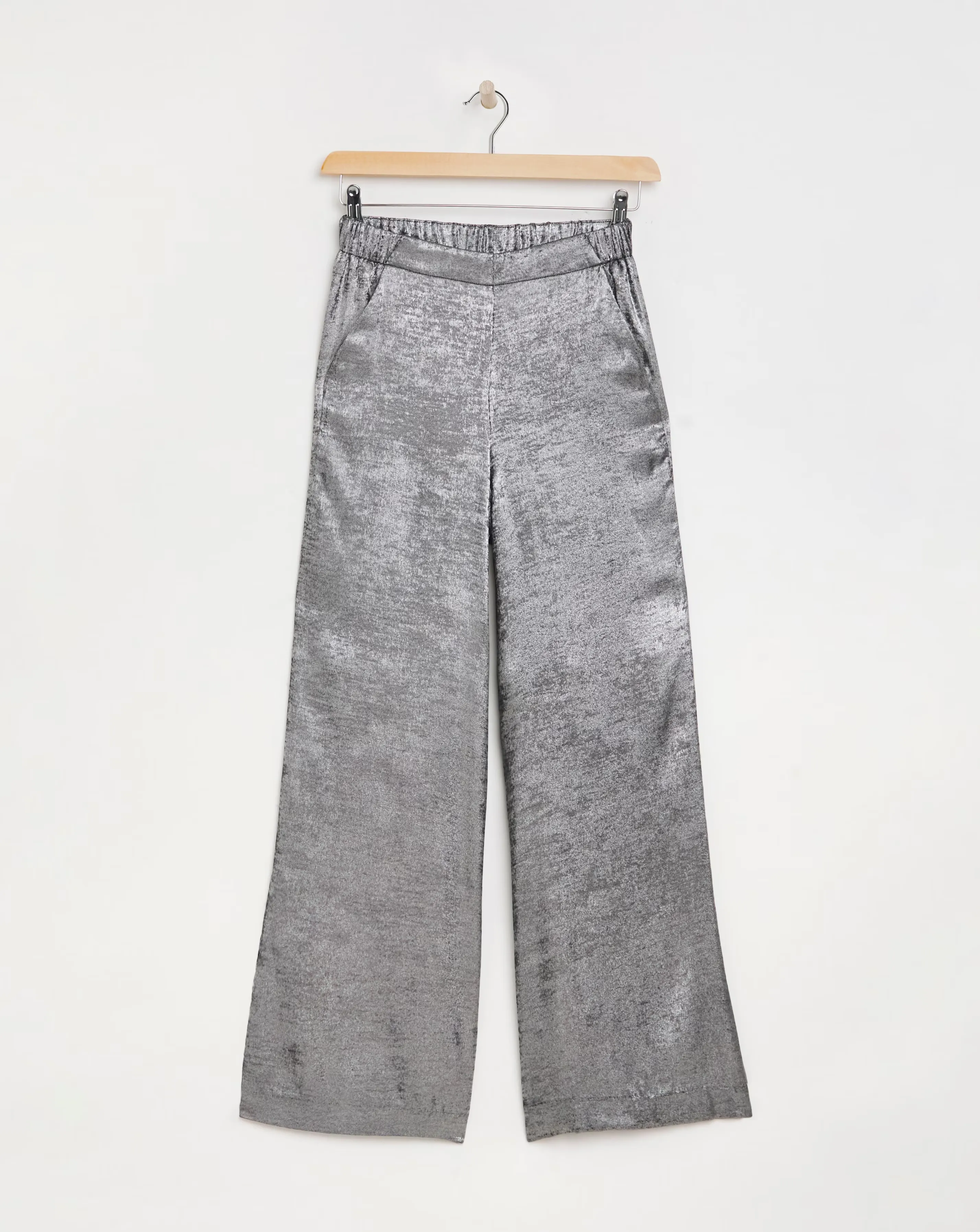 Joanna Hope Hammered Foil Wide Leg Trouser