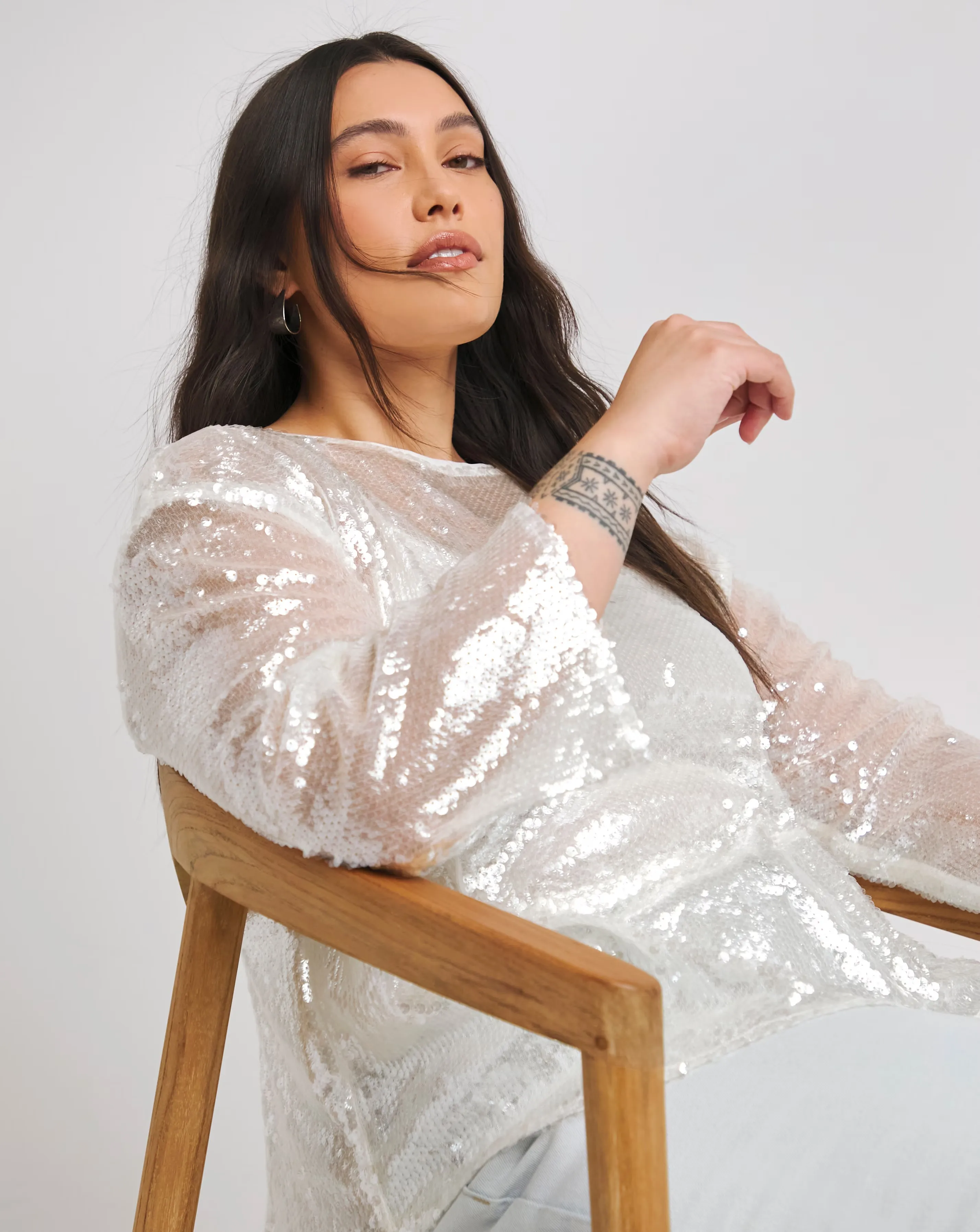 34167-white-flared-sleeve-sequin-top-1.webp