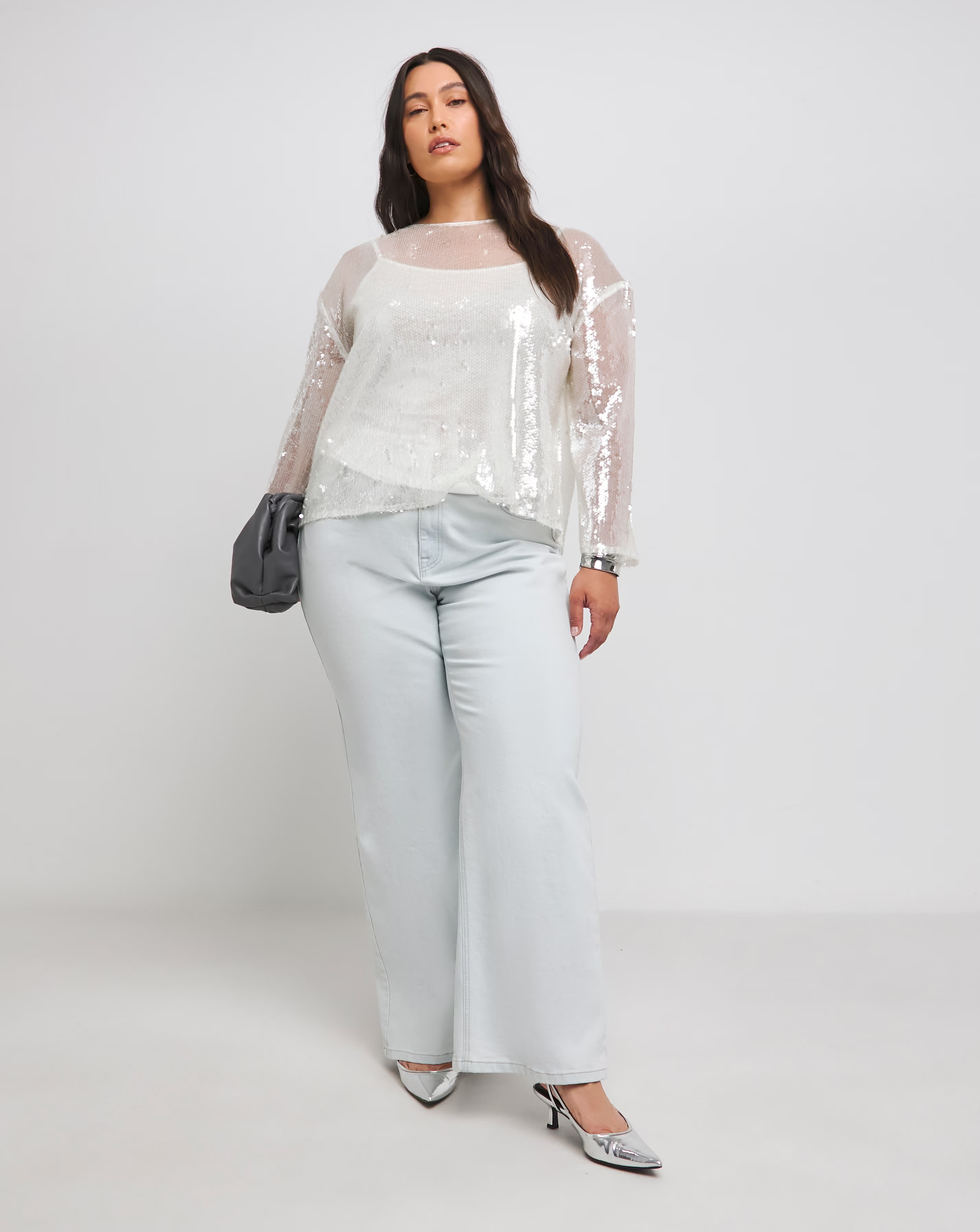 34167-white-flared-sleeve-sequin-top-1.webp